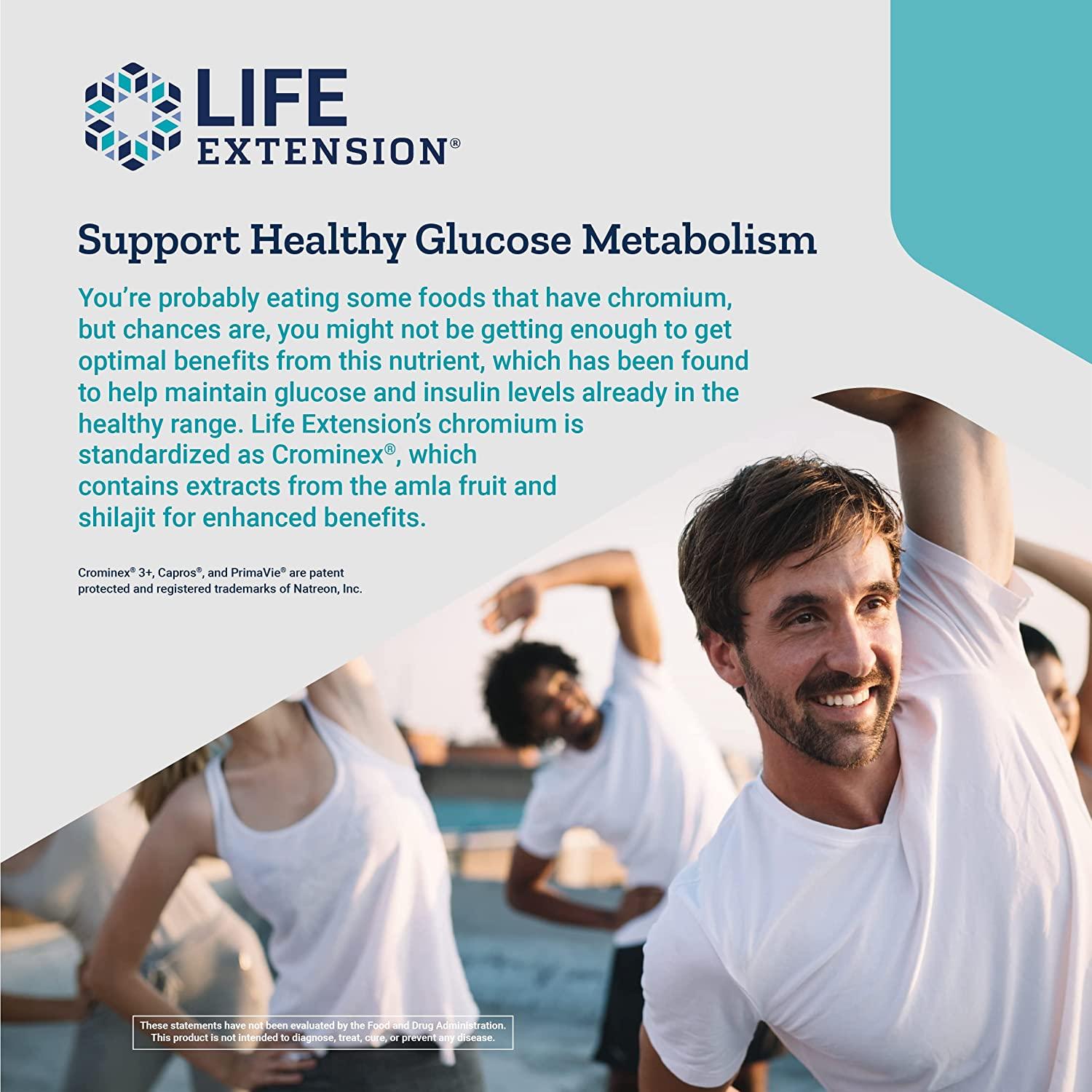 Life Extension Optimized Chromium 500 mcg Glucose & Cholesterol