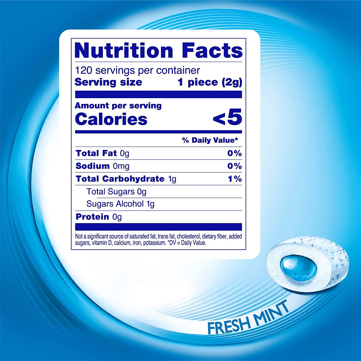 Mentos Pure Fresh SugarFree Chewing Gum with Xylitol, Fresh Mint, 120