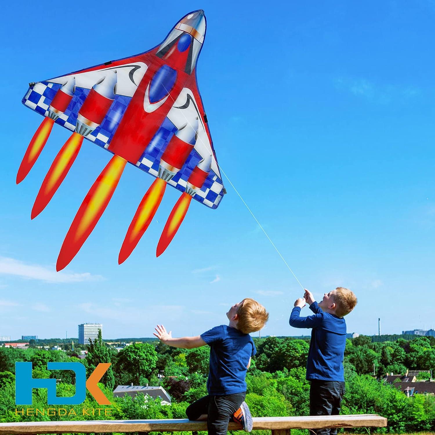 HENGDA KITE Delta Plane Kite 39x47 - Easy-to-Fly Design for Kids
