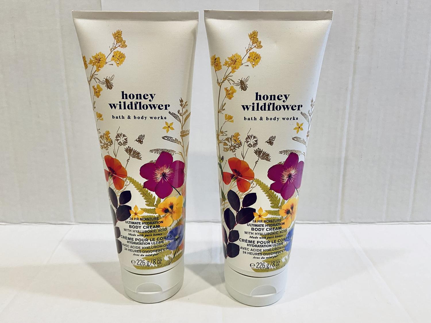 Bath and Body Works Honey Wildflower 2 Pack Ultra Shea Body Cream Gift