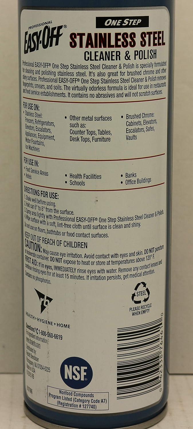 Easy Off Professional Easyoff Stainless Steel Cleaner and Polish 17