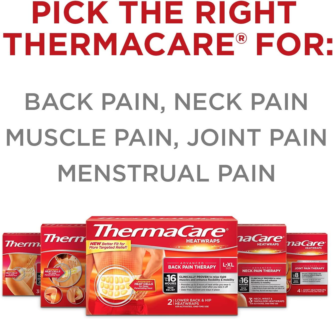 ThermaCare Advanced Neck Pain Therapy 3 Heatwraps for Neck, Wrist