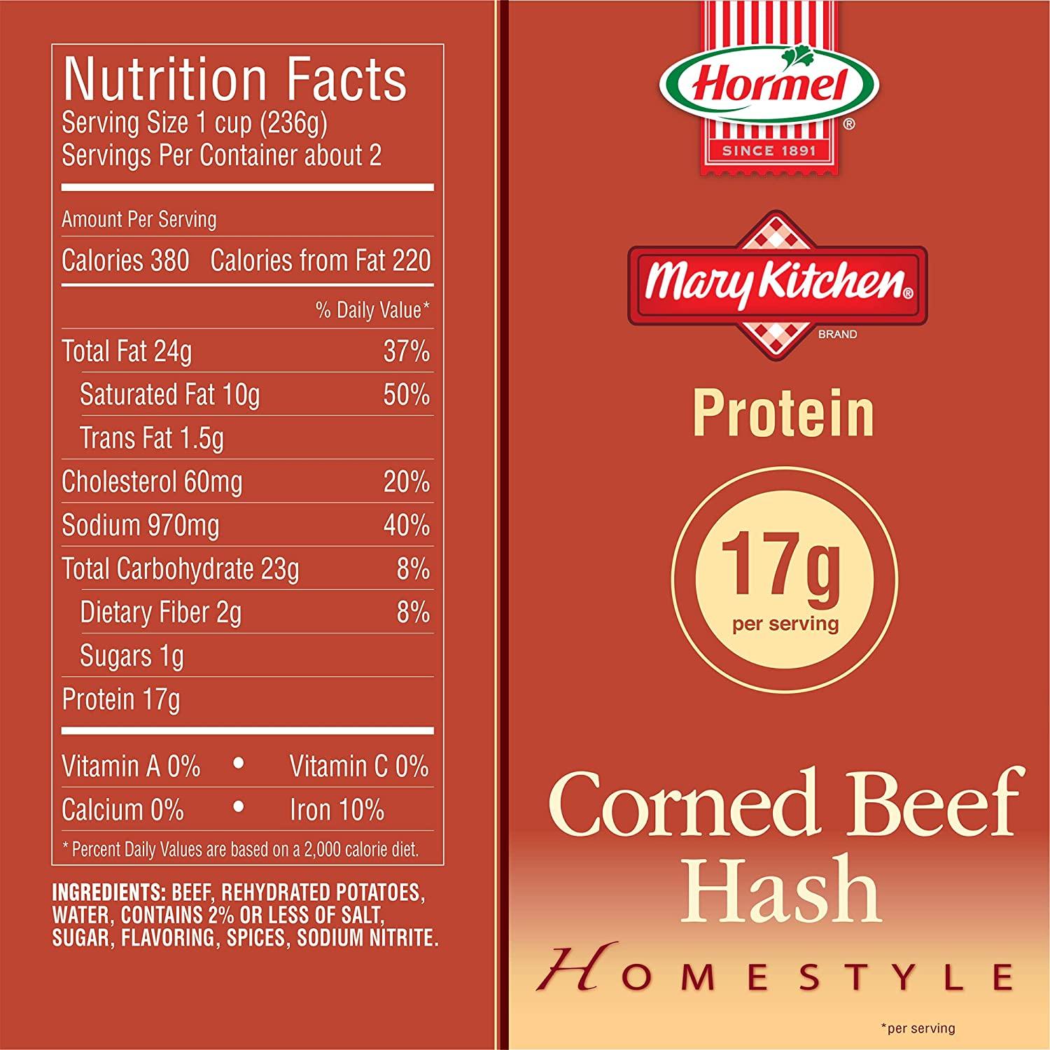 Mary Kitchen Corned Beef Hash 14 oz (8 Pack) Canned Corned Beef for