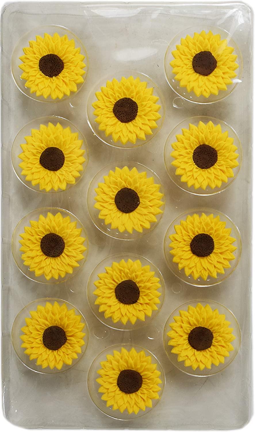Shop Wilton Sunflower Icing Decorations Beautiful Cake Decor for Any
