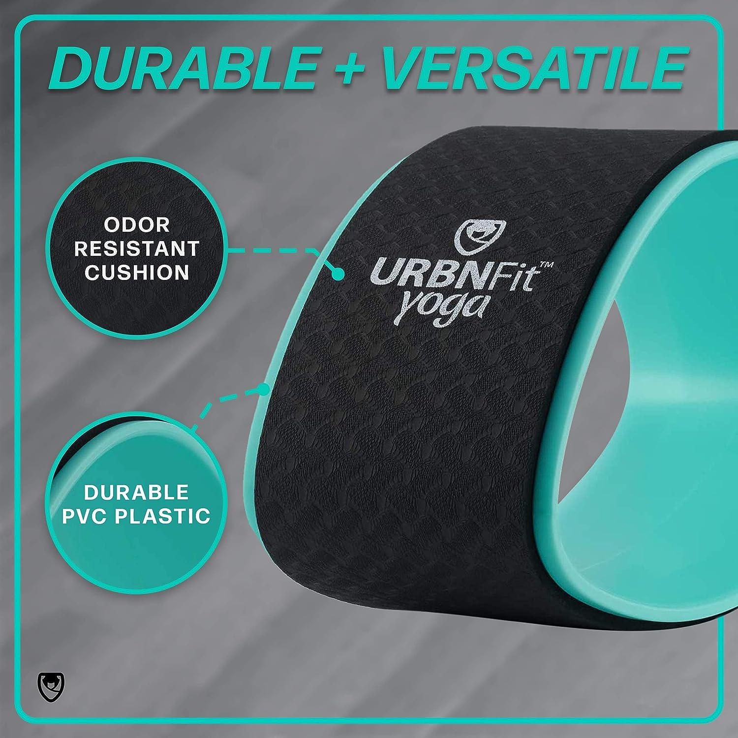 URBNFit Yoga Wheel Designed for Yoga Wheel Pose - for Stretching and  Increased Flexibility (Half)