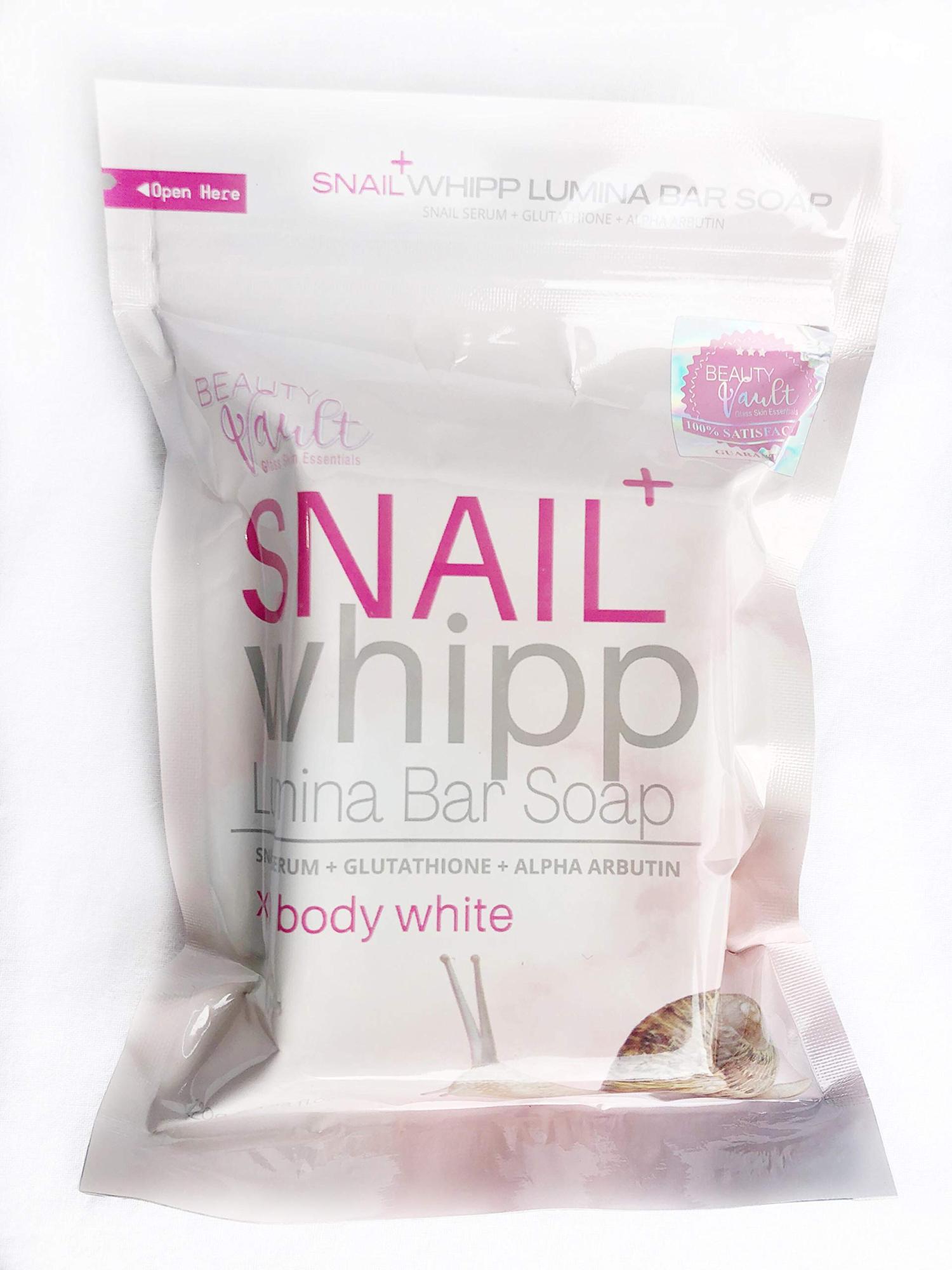 Beauty Vault Snail Whipp Lumina Bar Soap 120g with Snail Serum - Gentle  Cleansing and Hydration | Buy Now with Express International Delivery