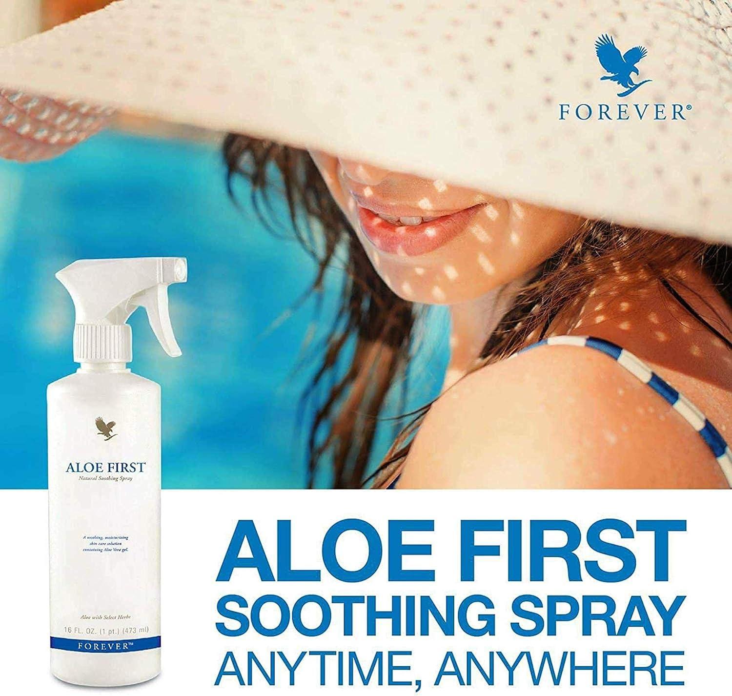 2x Aloe First spray Aloe vera moisturising gel Forever Living FLP | Buy Now  with Express International Delivery | GoSupps.com