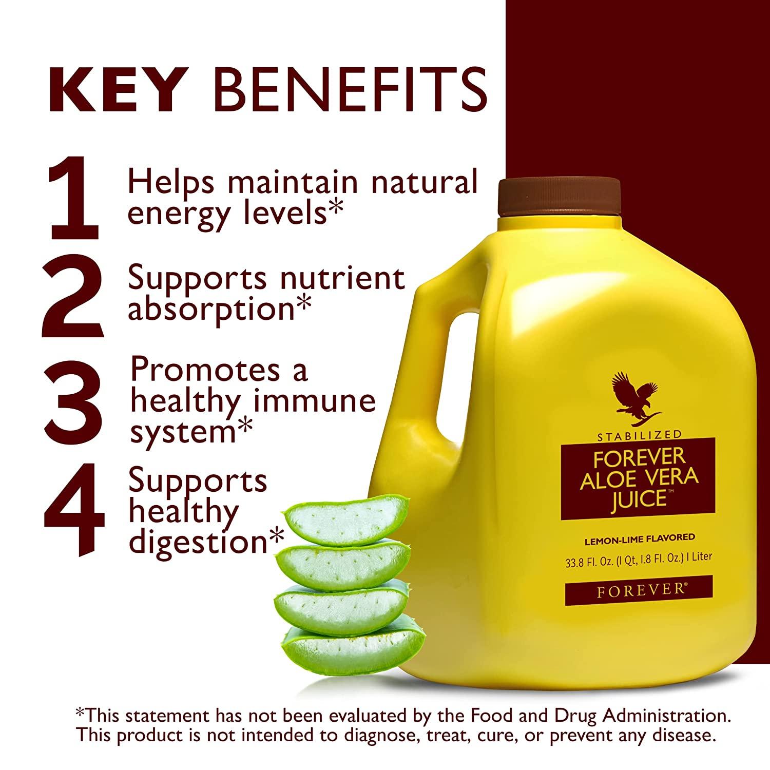 1 Liter Forever Living Lemon-Lime Flavored Aloe Vera Juice | Pure Aloe Vera  Plant Extract | 33.8 Fl Oz (Pack of 1) | Buy Now with Express International  Delivery | GoSupps.com