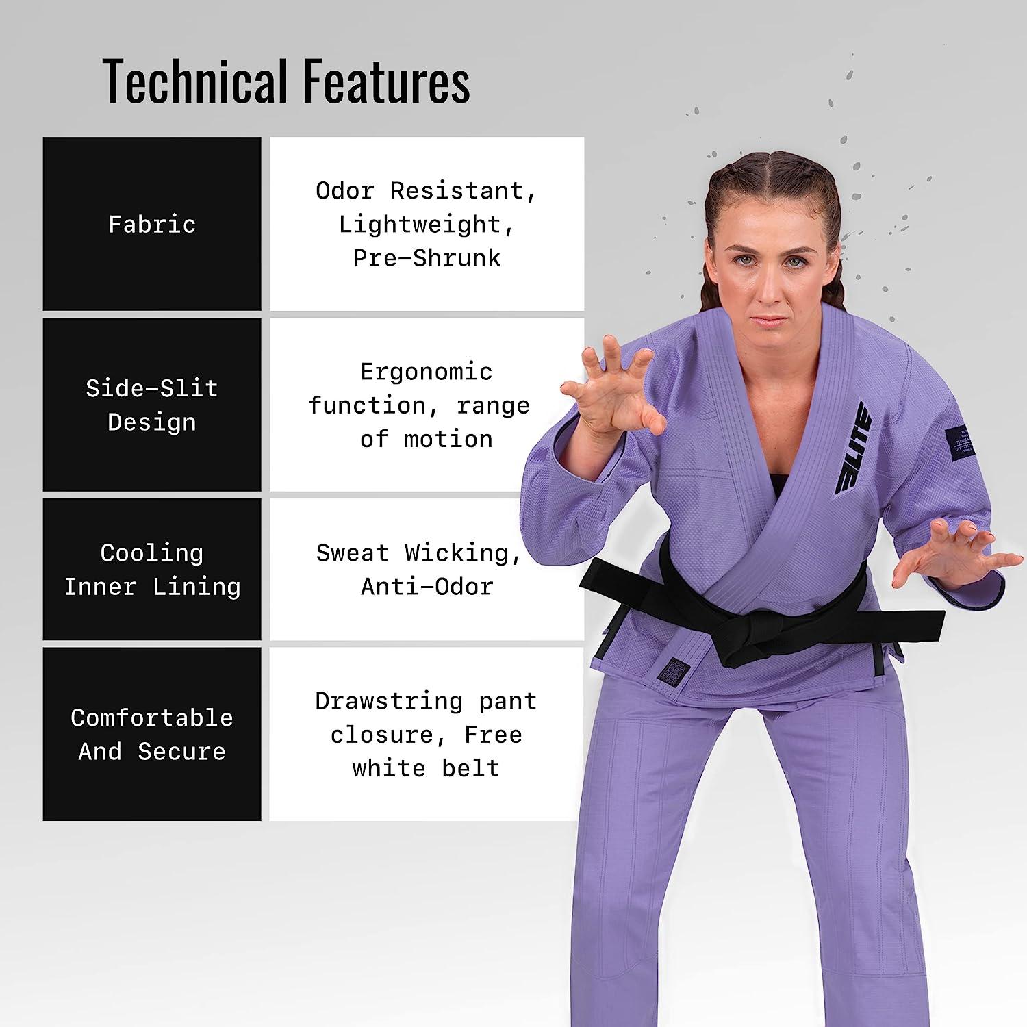 IBJJF Approved Jiu Jitsu Uniform Elite Sports IBJJF Kids BJJ Gi - Ultra Light Brazilian Jiu Jitsu Uniform With Free Belt Jiu Jitsu Gi Kids