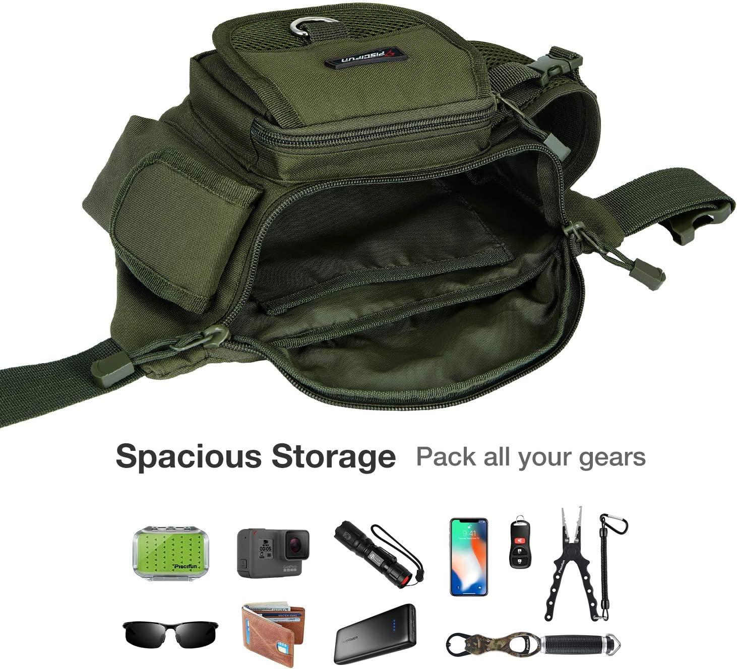 Piscifun Fishing Bag Portable Outdoor Fishing Tackle Bags Multiple