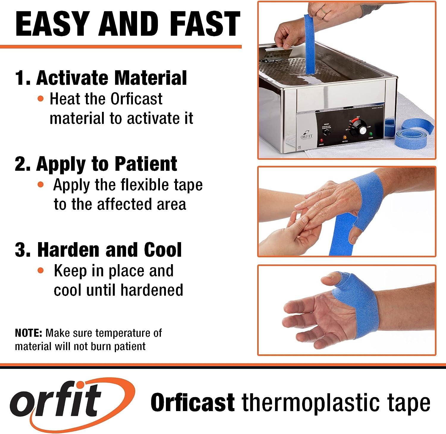 Orficast by Orfit EasyForm Splinting Material 2 x 9 Blue Trigger