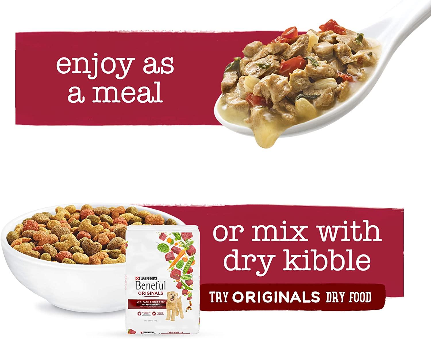 Purina Beneful Wet Dog Food Variety Pack, Medleys Tuscan, Romana