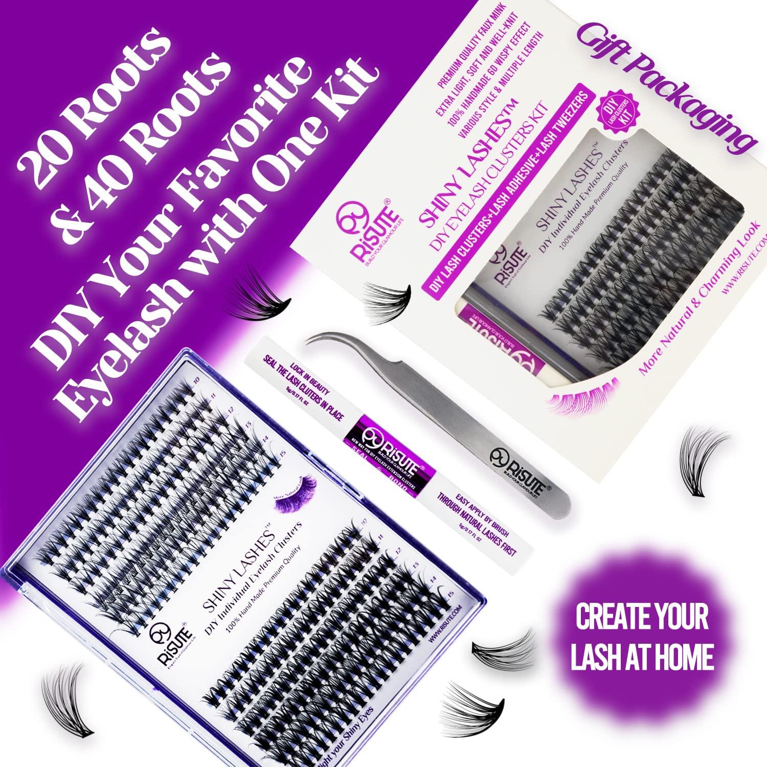 DYI Lash Extension Kit 240pcs Individual Lashes, D Curl Wispy