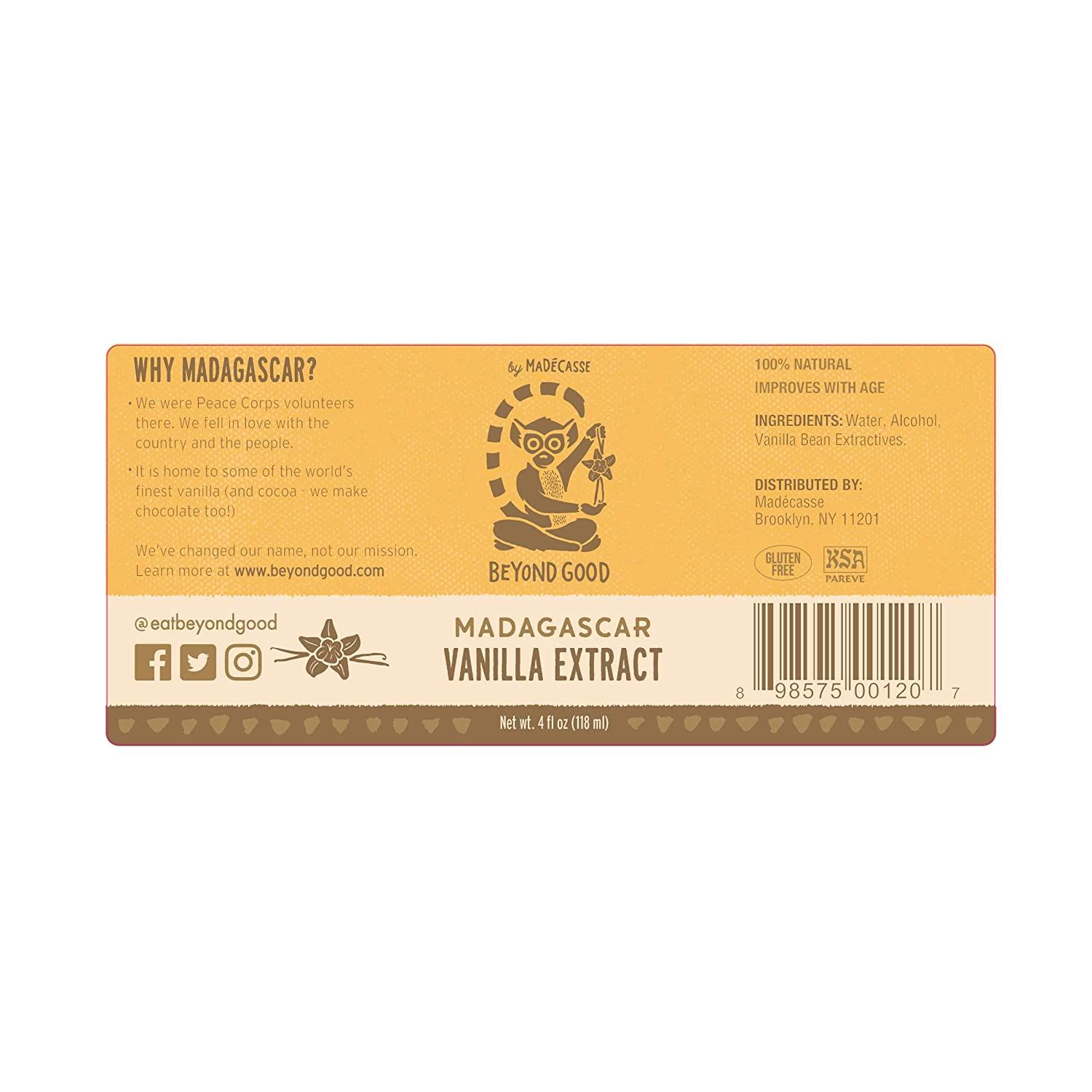 Beyond Good Pure Madagascar Vanilla Extract - 4 Fl Oz Bottle