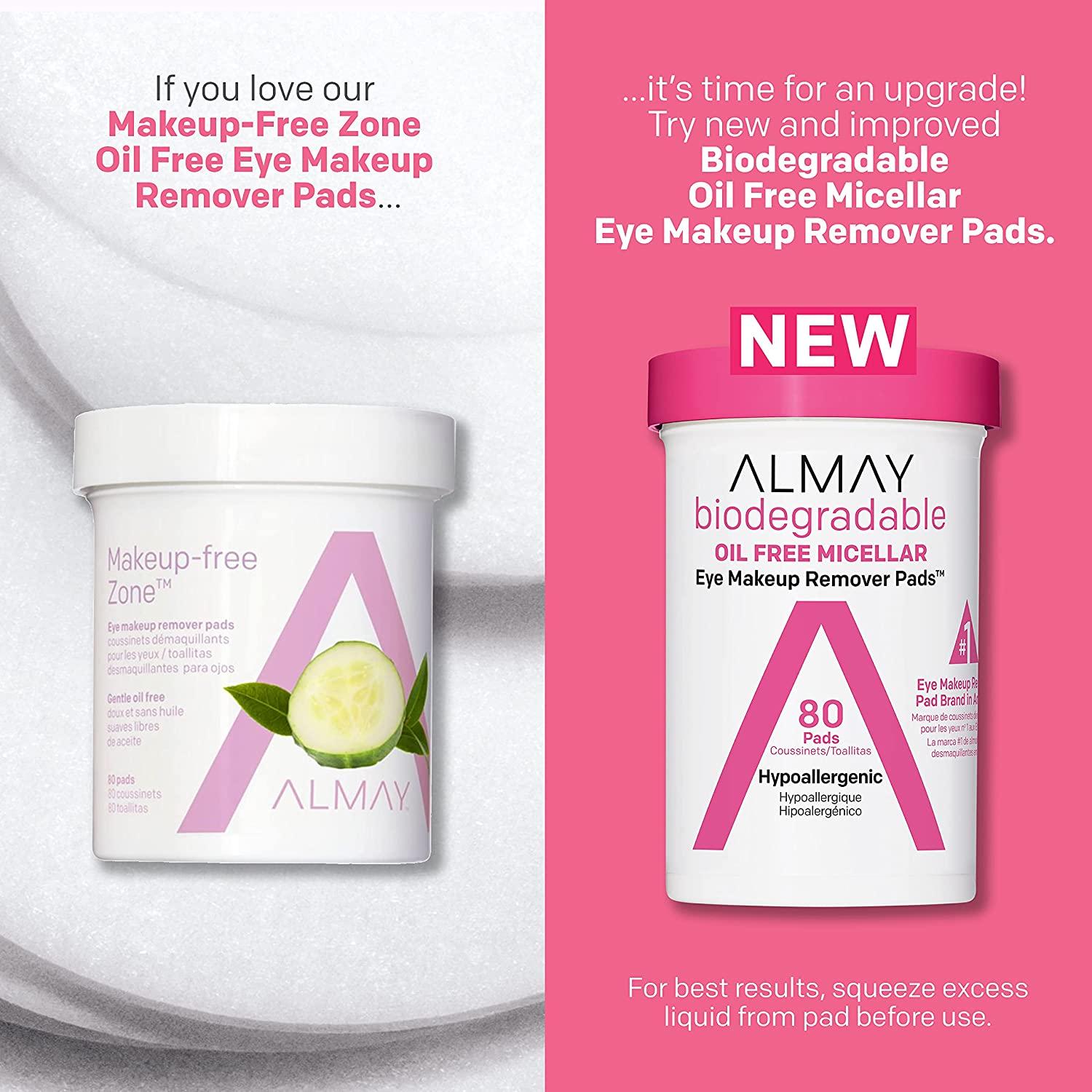 Almay Micellar Makeup Remover Pads Gentle Longwear Waterproof