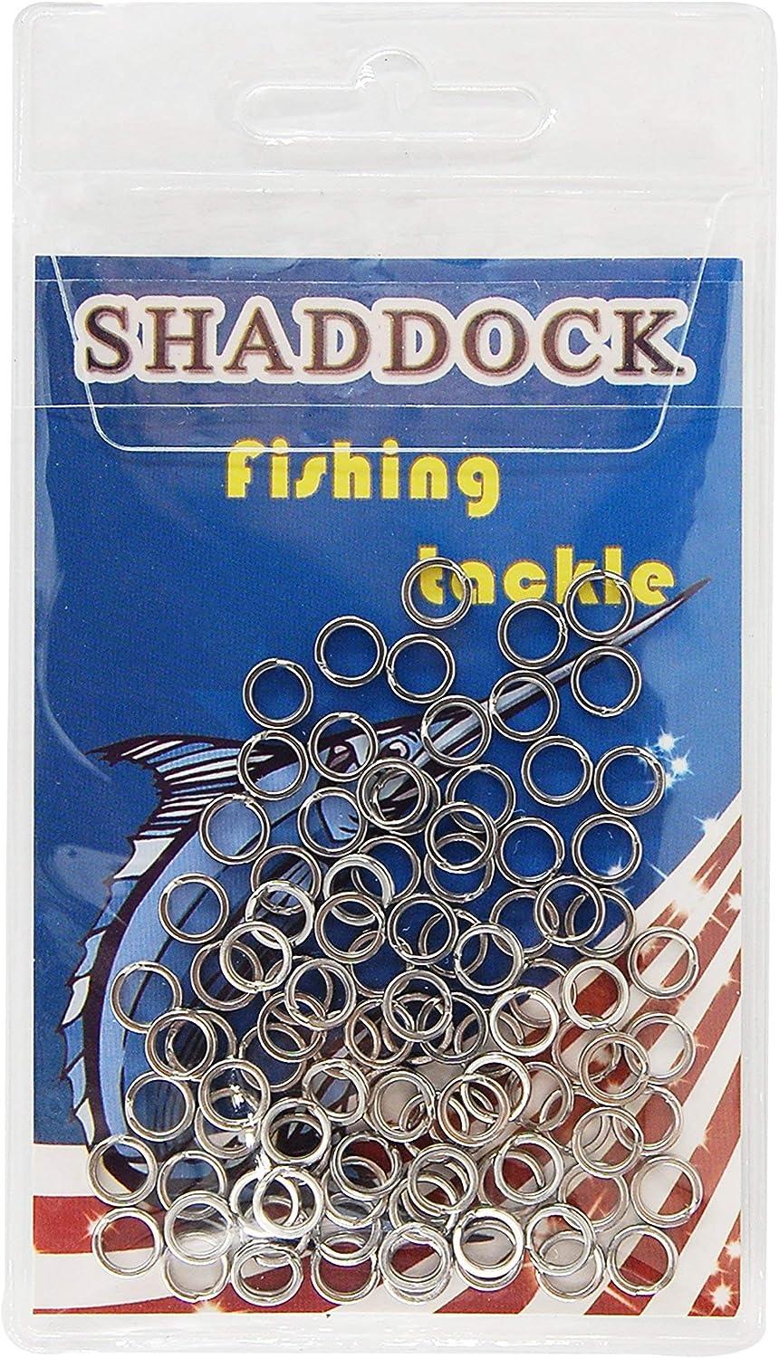 Double Split Rings Heavy Duty Stainless Steel Fishing Split Ring Lure  Connectors Fishing Tackle 2#-9# 100pcs 8#-8.0mm-100pcs