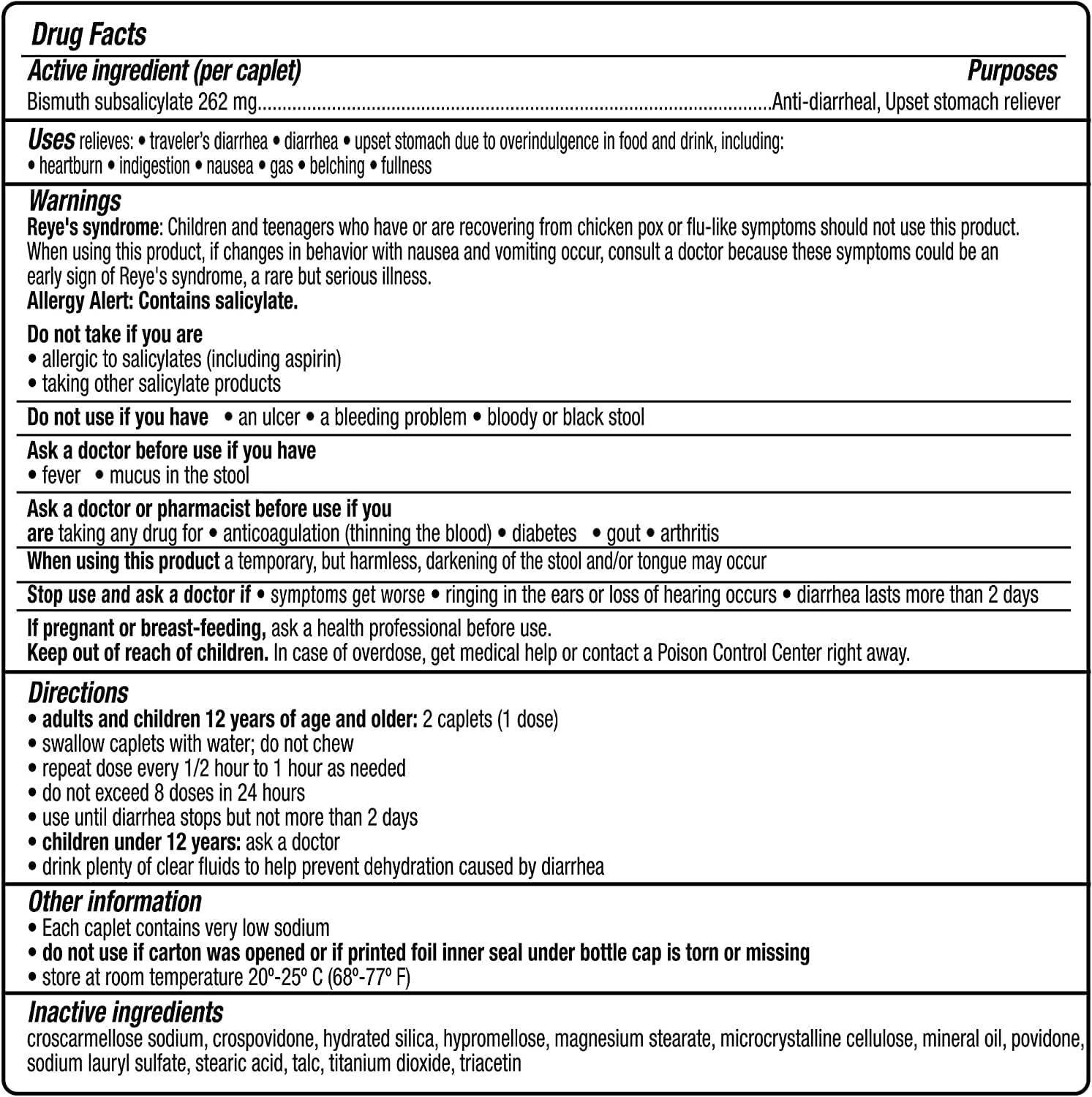 Kaopectate MultiSymptom Relief Coated Caplets 28 ea (Pack of 2)