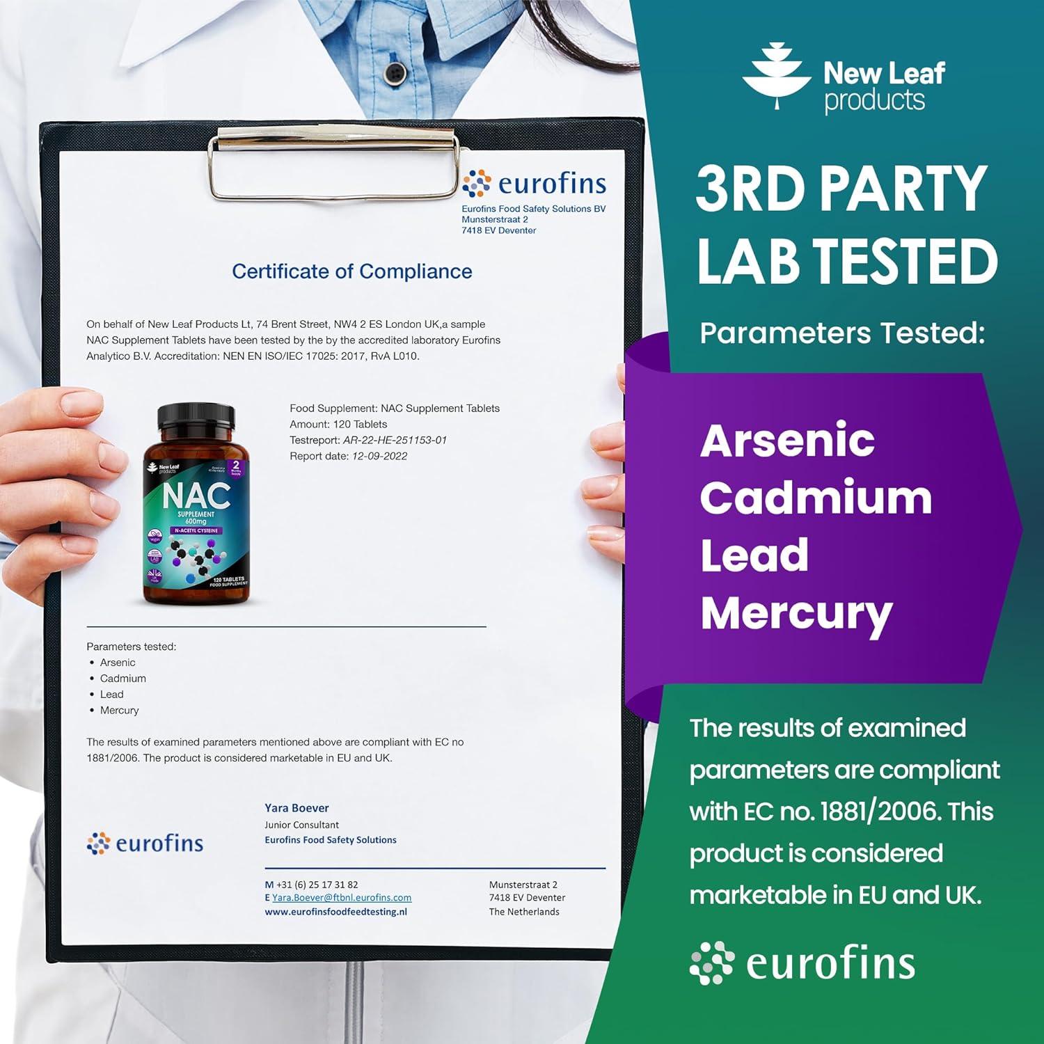 NAC NAcetylCysteine 600mg (per Serving) NAcetyl Cysteine Nutritional