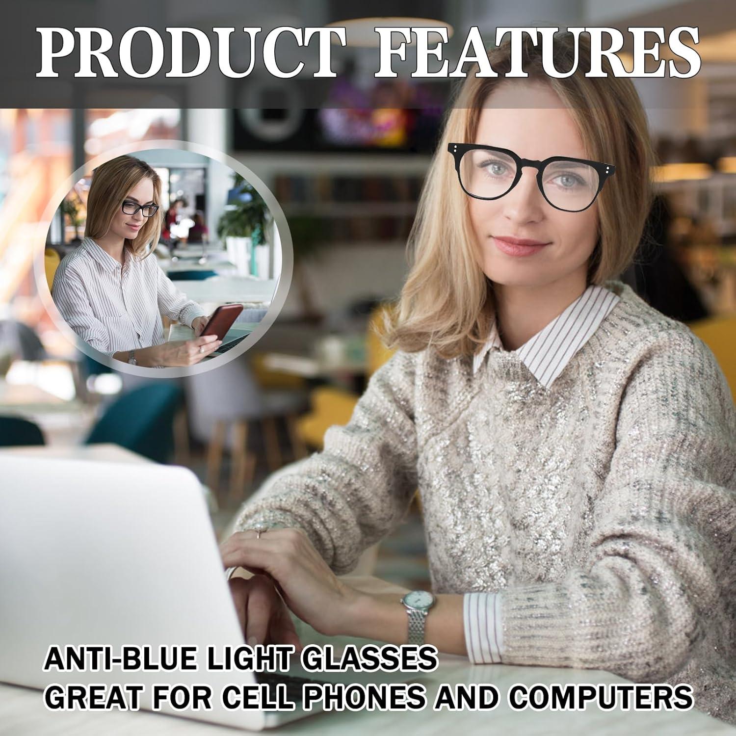 Tinshow Blue Light Filter Glasses UV 400 Protection for Men