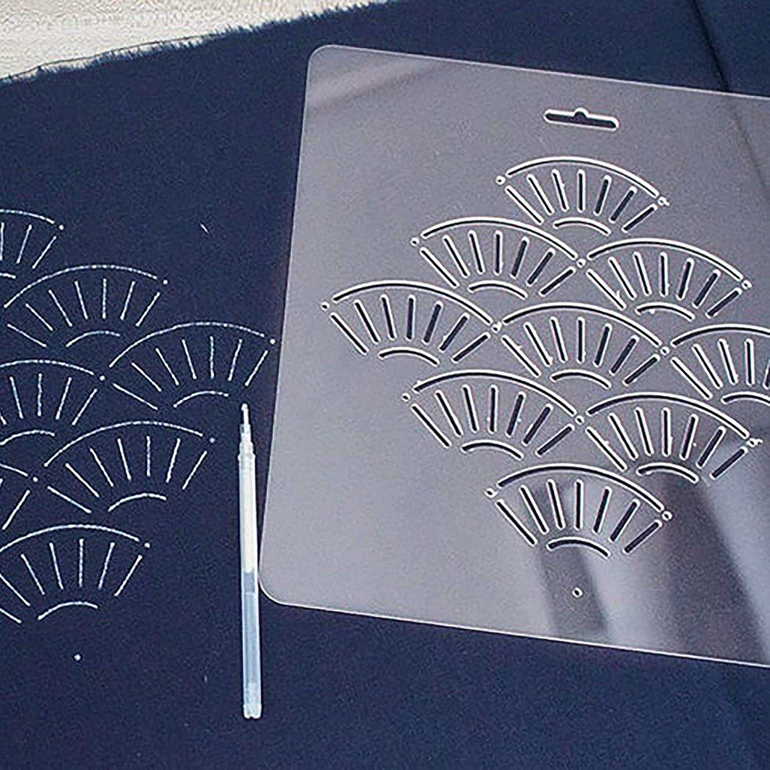 THEALESE Sashiko Stencil by Acrylic - Sashiko Embroidery Pattern - Quilting Stencil | Dot