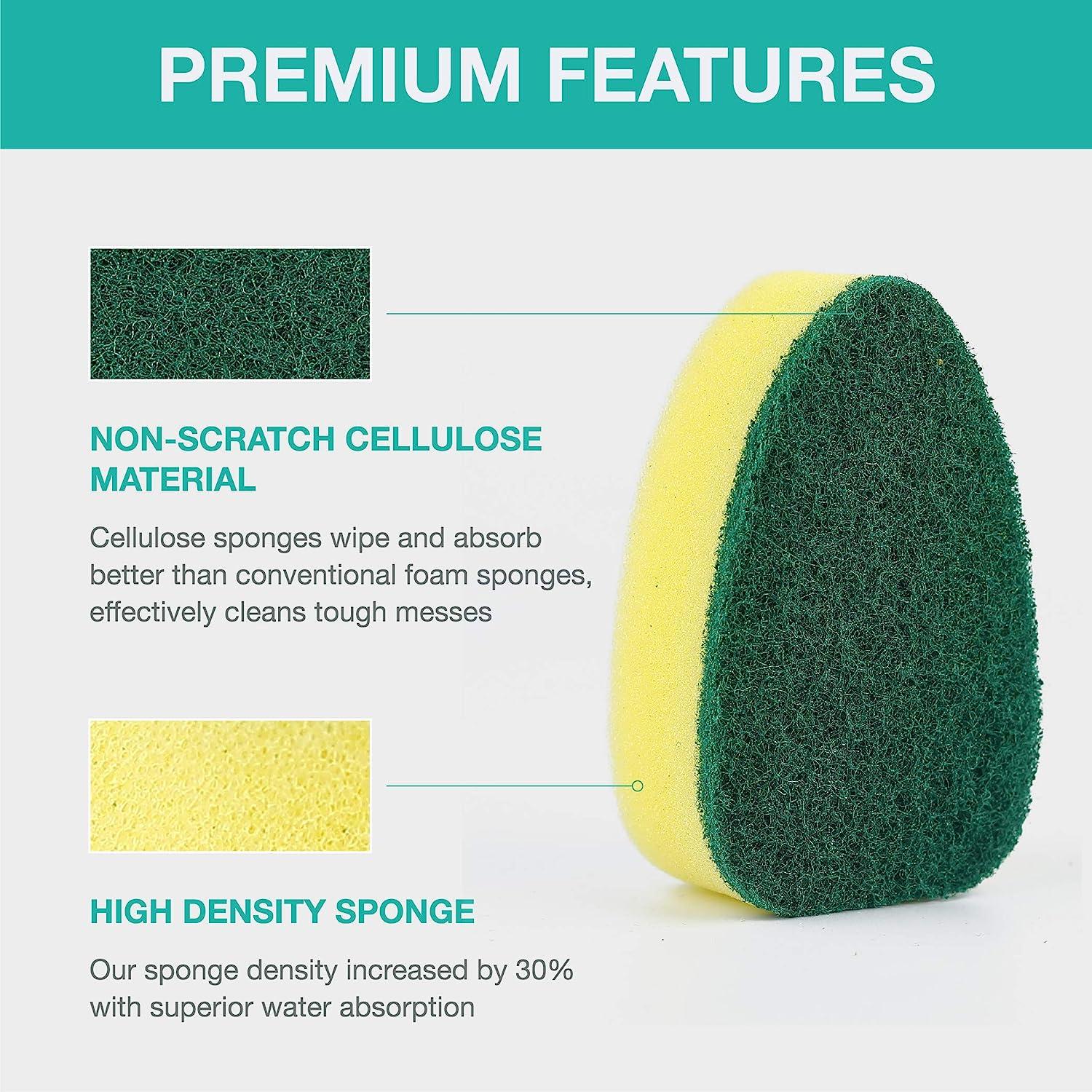 Heavy Duty Dish Wand Sponge with A Long Handle Dish Brush for Kitchen Sink  Cleaning Dish Wash Sponge 