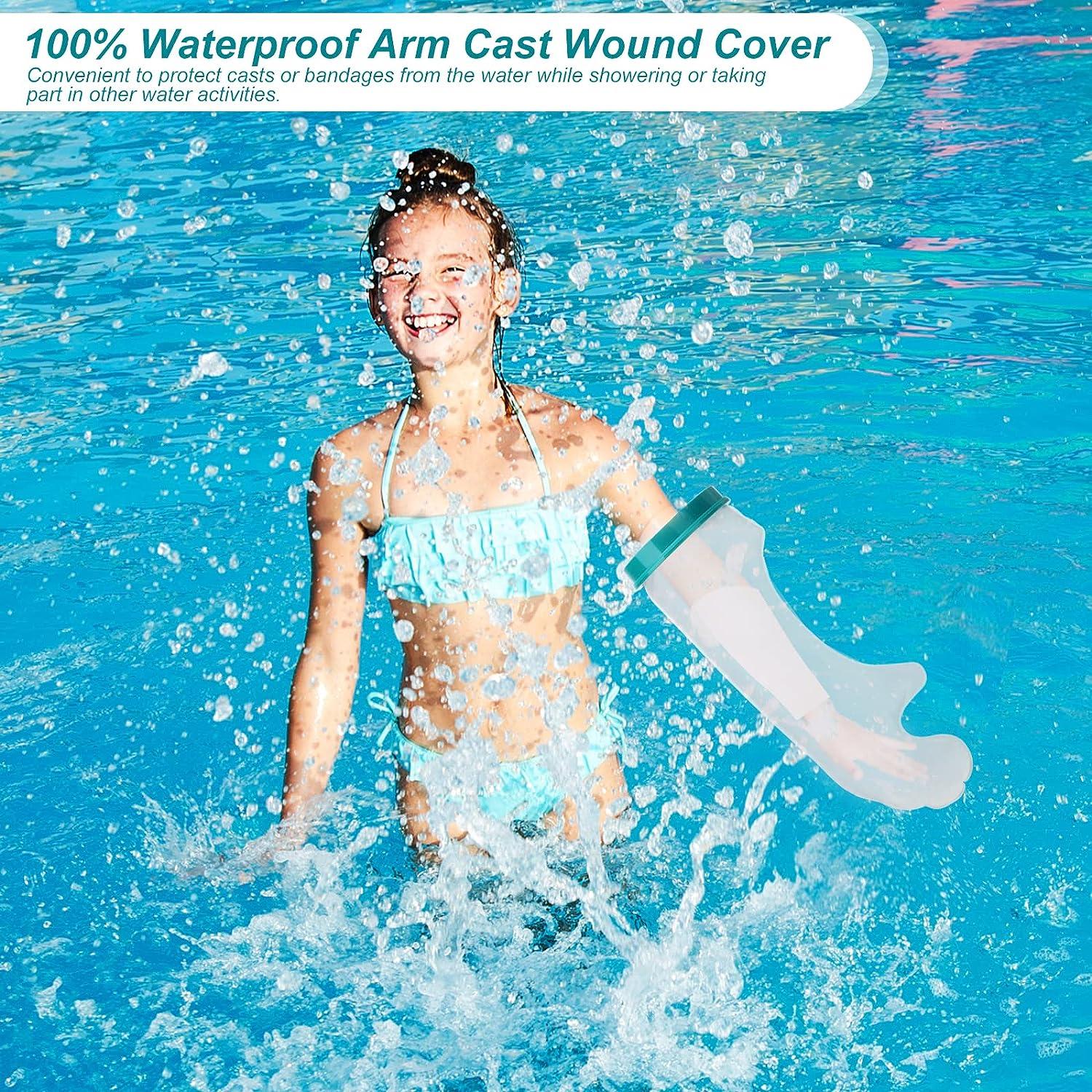Pruk Waterproof Arm Cast Cover for Child Protective Shower Cover for  Injured Arm Wrist Hand Finger Watertight Seal to Keep Wounds Dry Soft  Comfortable Reusable Shower Sleeve for Bath Swimming