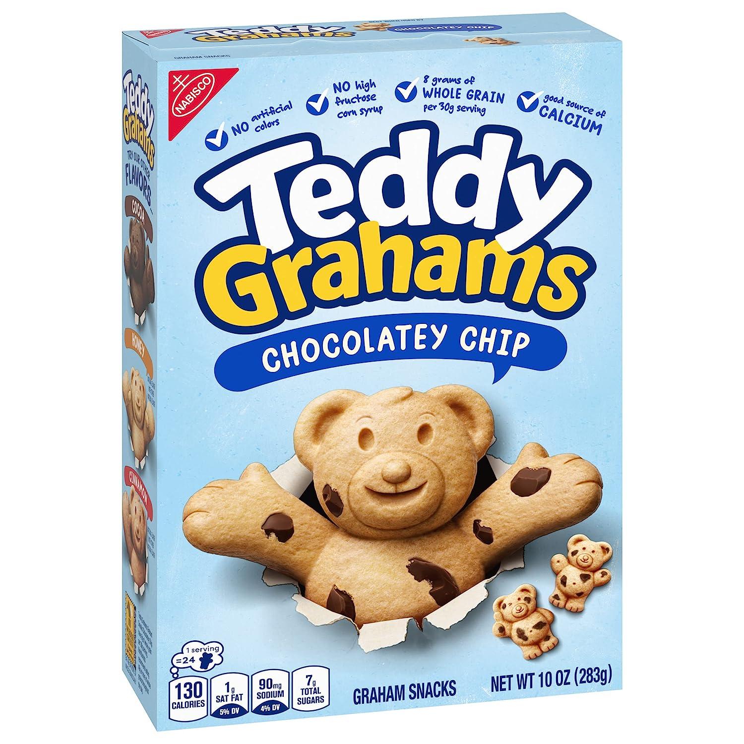 Teddy Grahams Chocolatey Chip Graham Snacks 10 oz Delicious and