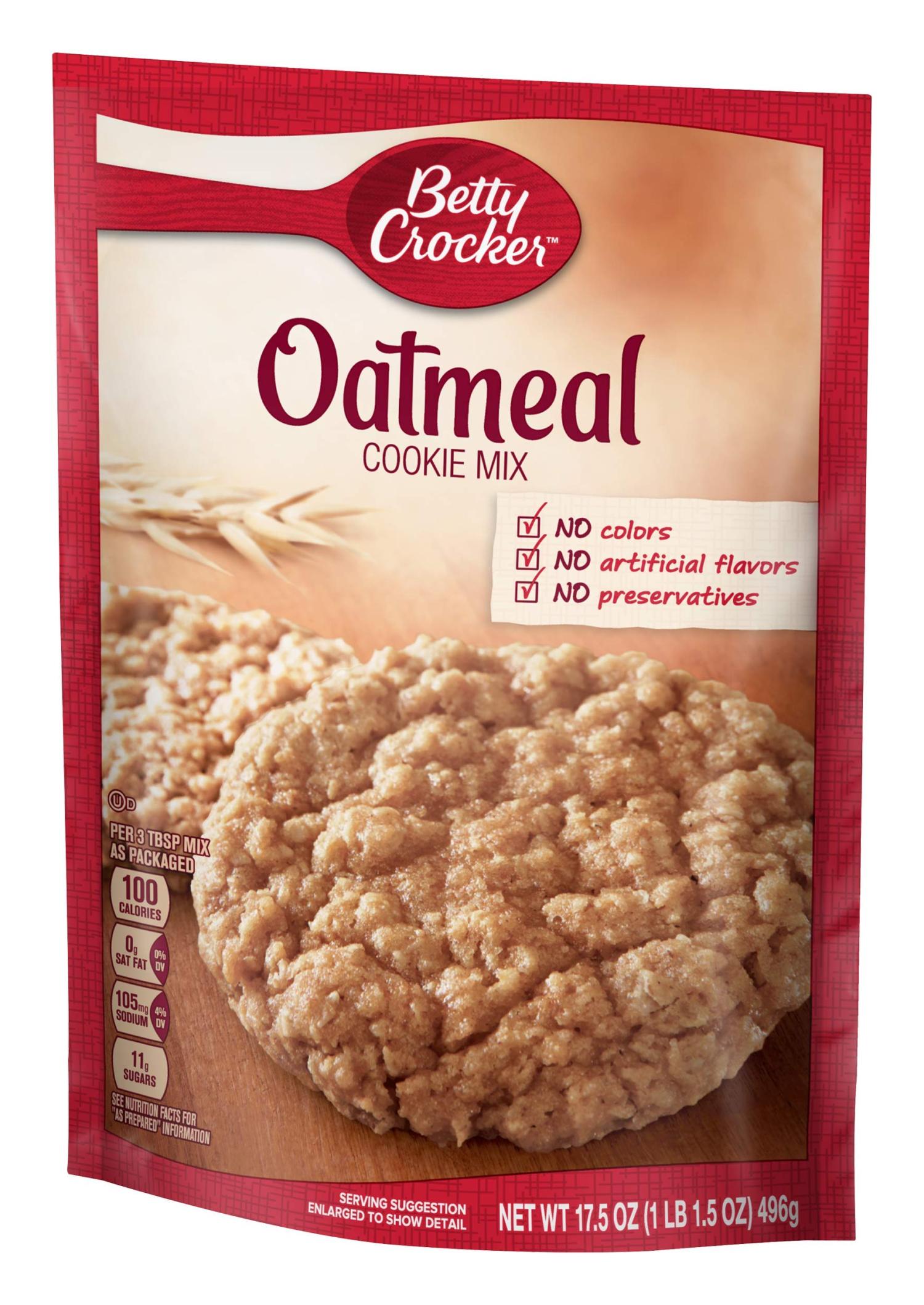 Betty Crocker Oatmeal Cookie Mix 17.5oz Pouch Pack of 6 Delicious