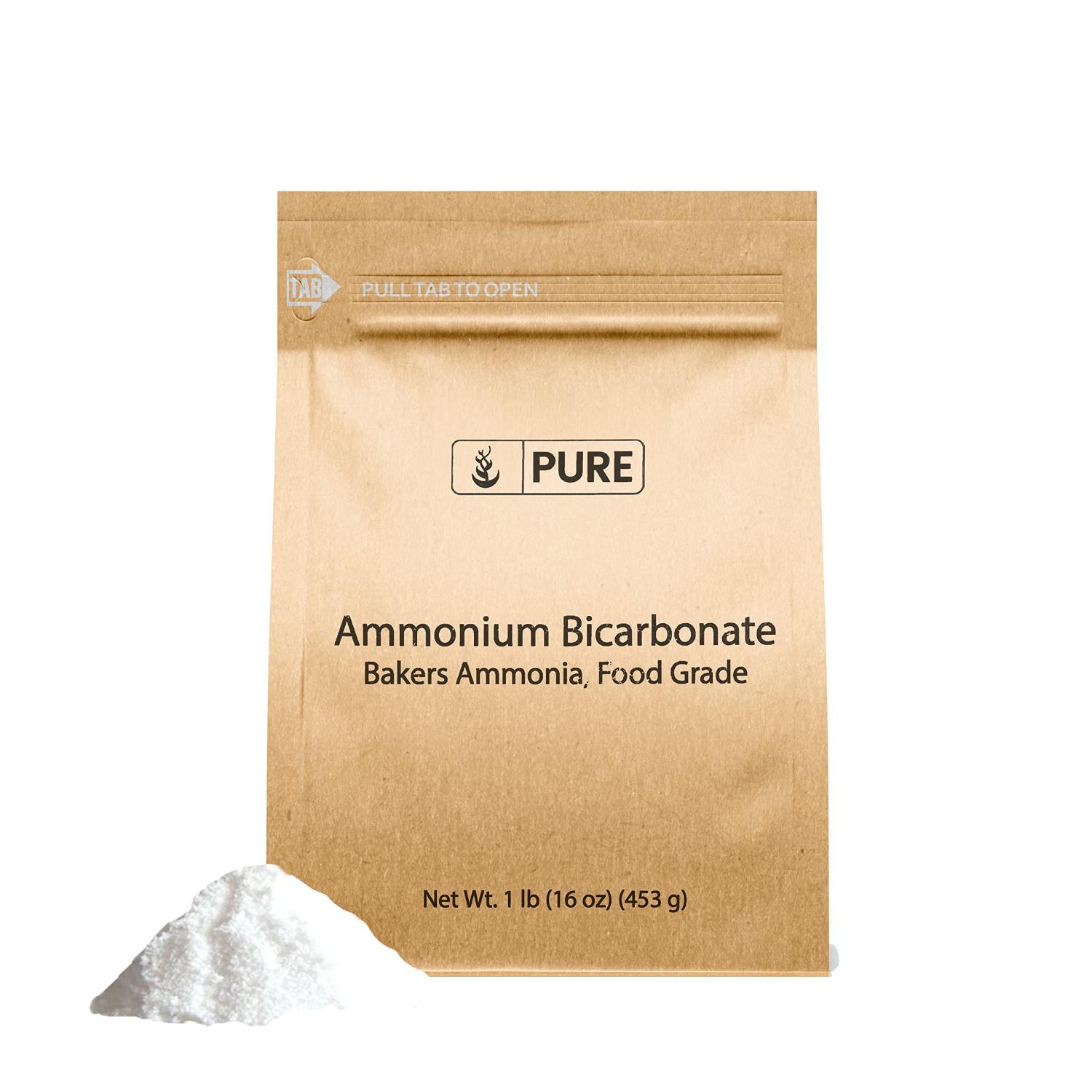 Pure Original Ingredients Ammonium Bicarbonate (1lb) Baker's Ammonia