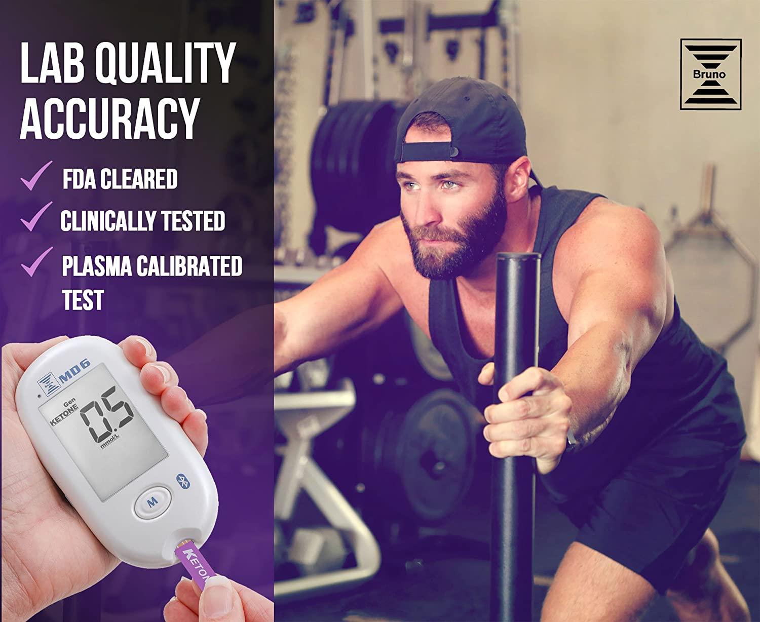 Bruno MD6 Ketone Test Strips 10 Strips for MD6 Blood Monitoring