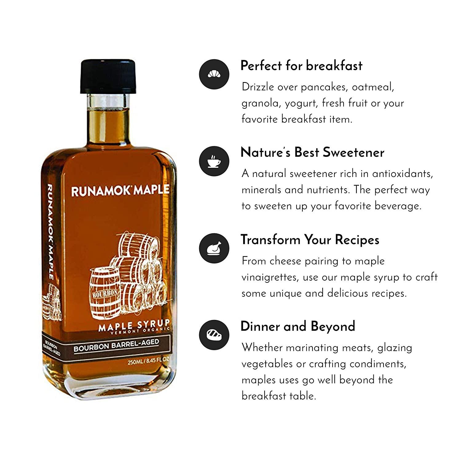 Runamok Maple Bourbon Barrel Aged Maple Syrup Authentic & Real