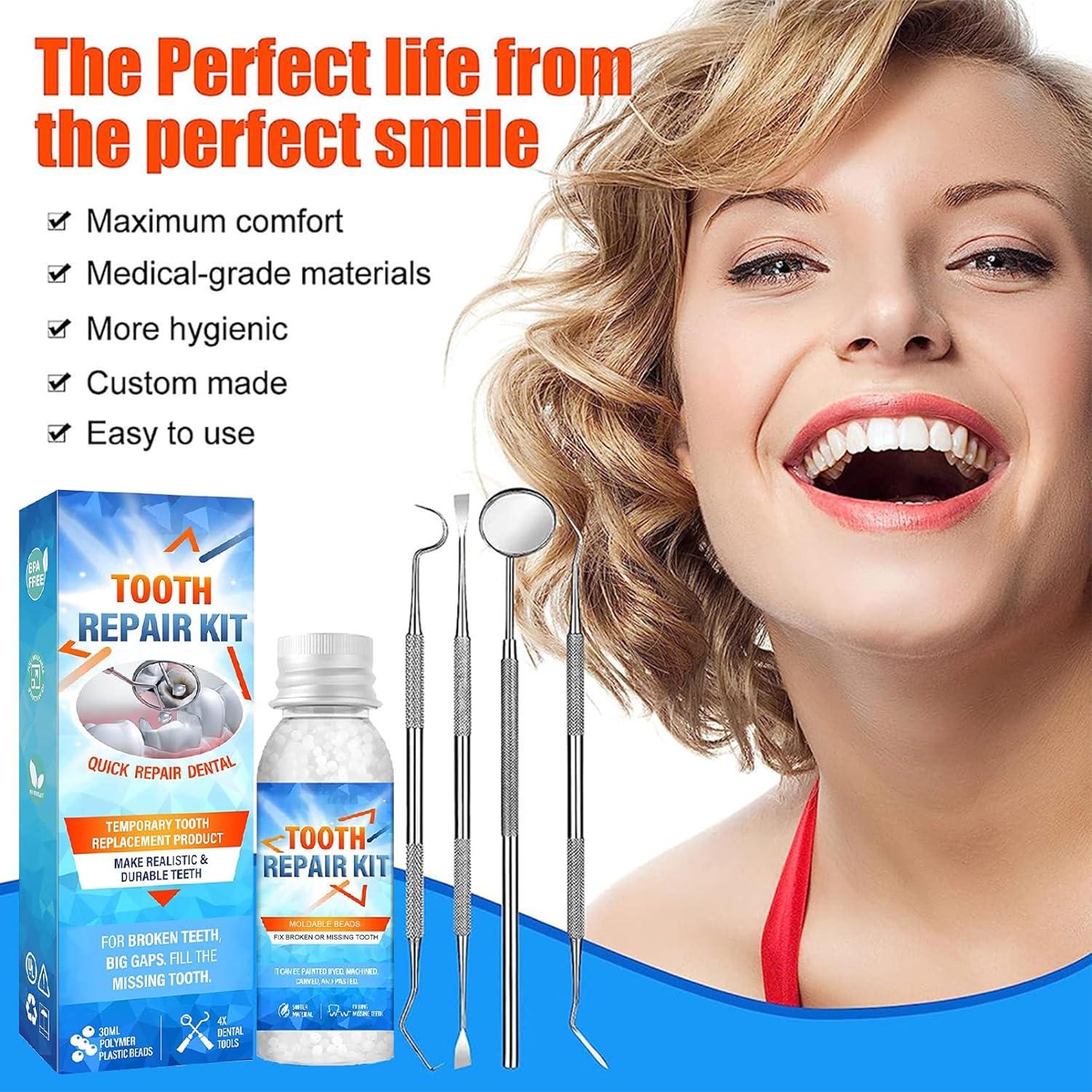 Tooth Filling Repair Kit Temporary Tooth Filling Kit with 4