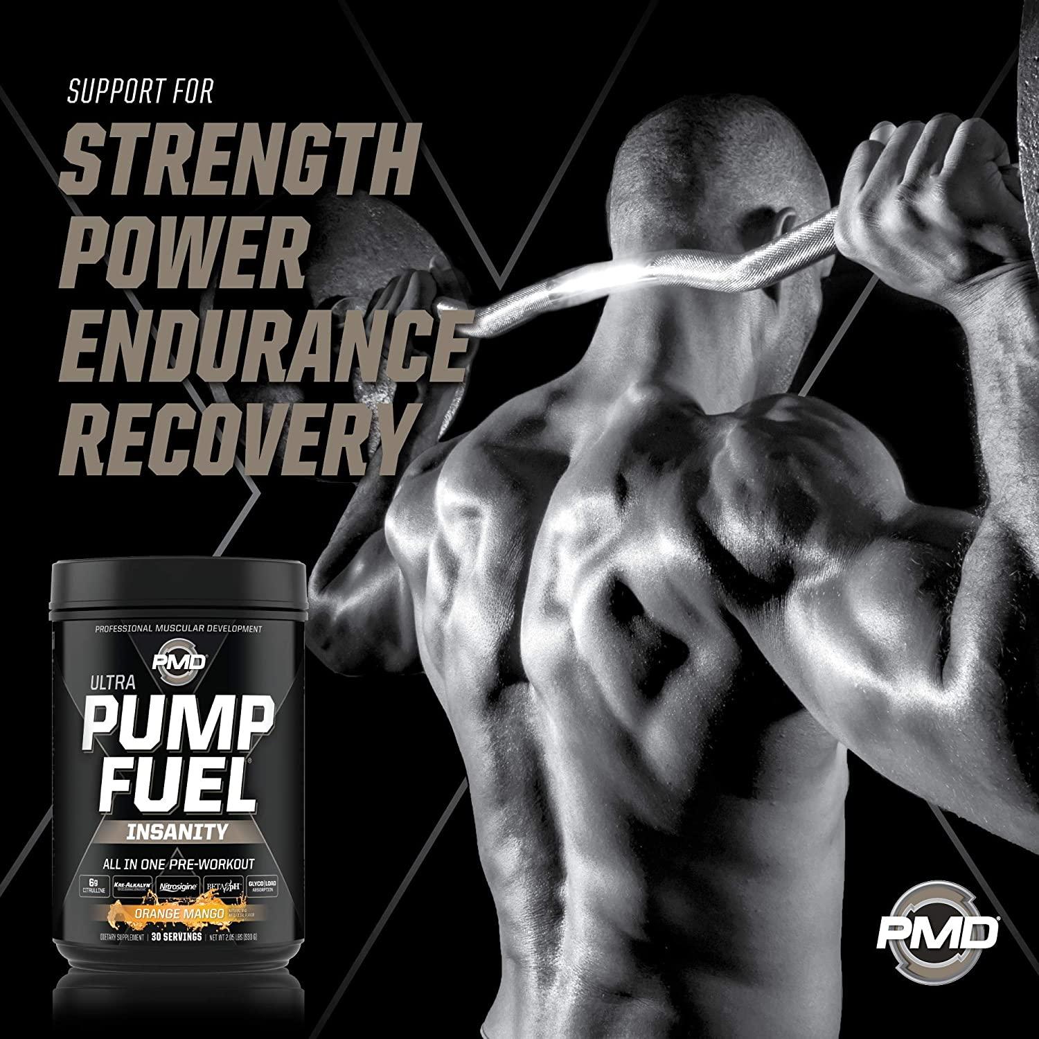 PMD Sports Ultra Pump Fuel Insanity Tropical Orange Mango Pre Workout