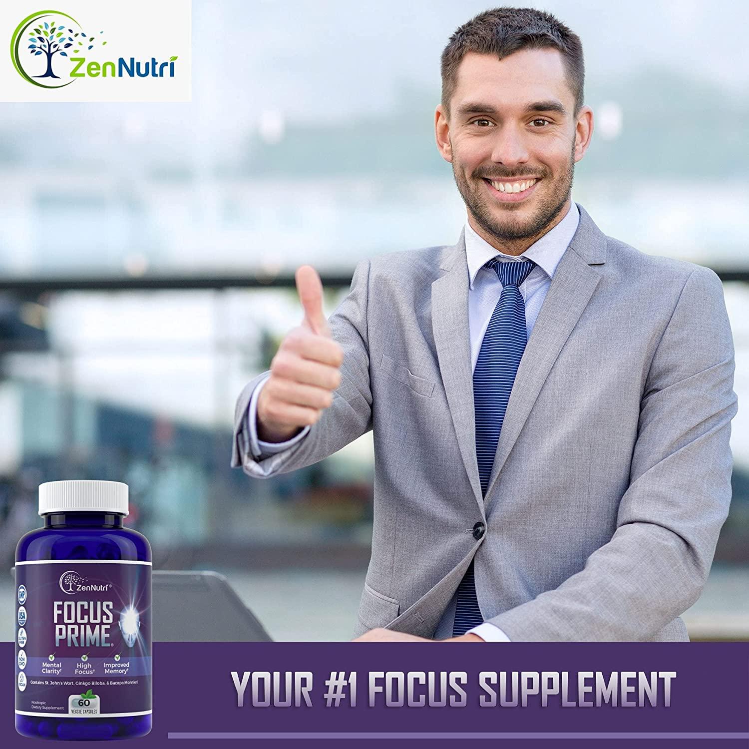 Focus, Memory, Clarity & Mood Support Brain Booster Supplement