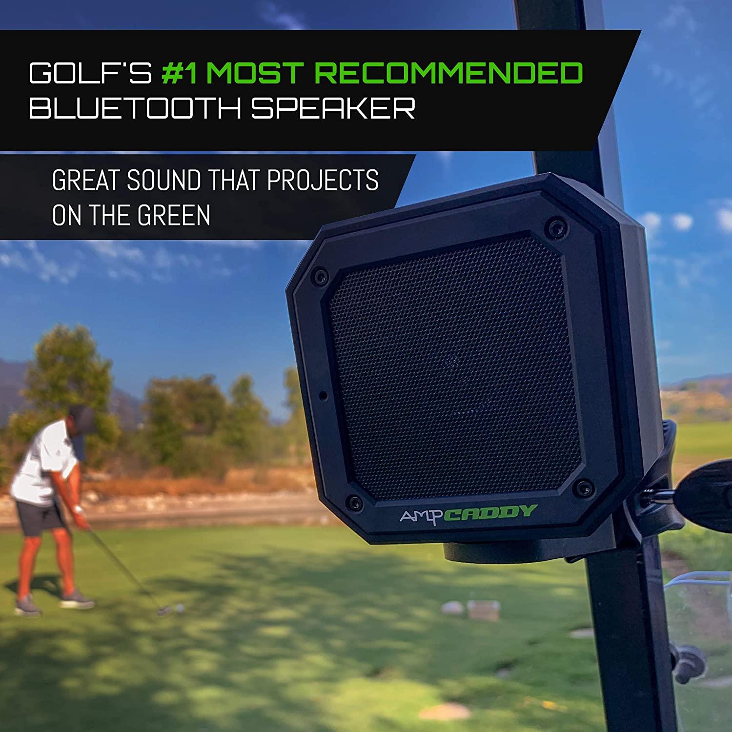 Golf Bluetooth Speaker with Mount, Ampcaddy Version 3 Pro Bluetooth