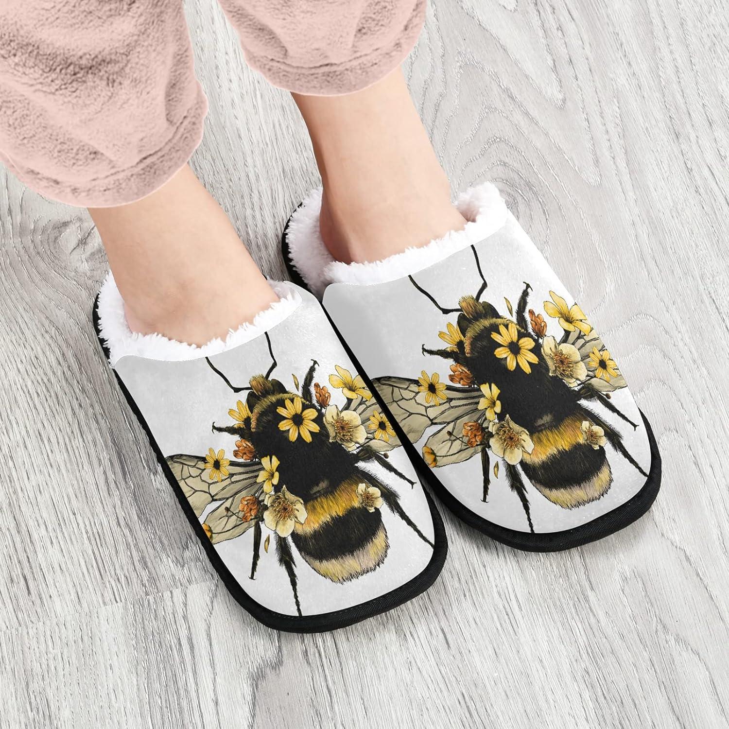 Honey shop bee slippers