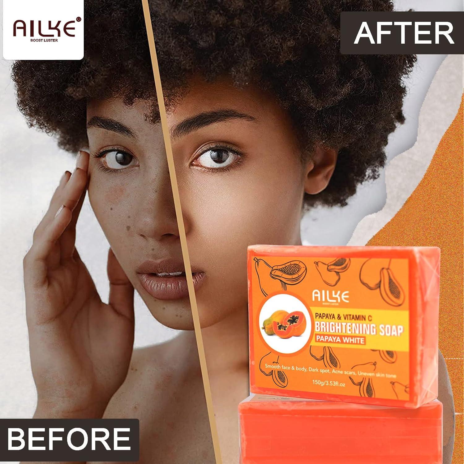 Ailke Boost Lust Papaya Brightening Soap - Glutathione Deep Moisturizing &  Nourishing 150g | Mild Smooth Skin-Beaming for All Skin Types | Buy Now  with Express International Delivery
