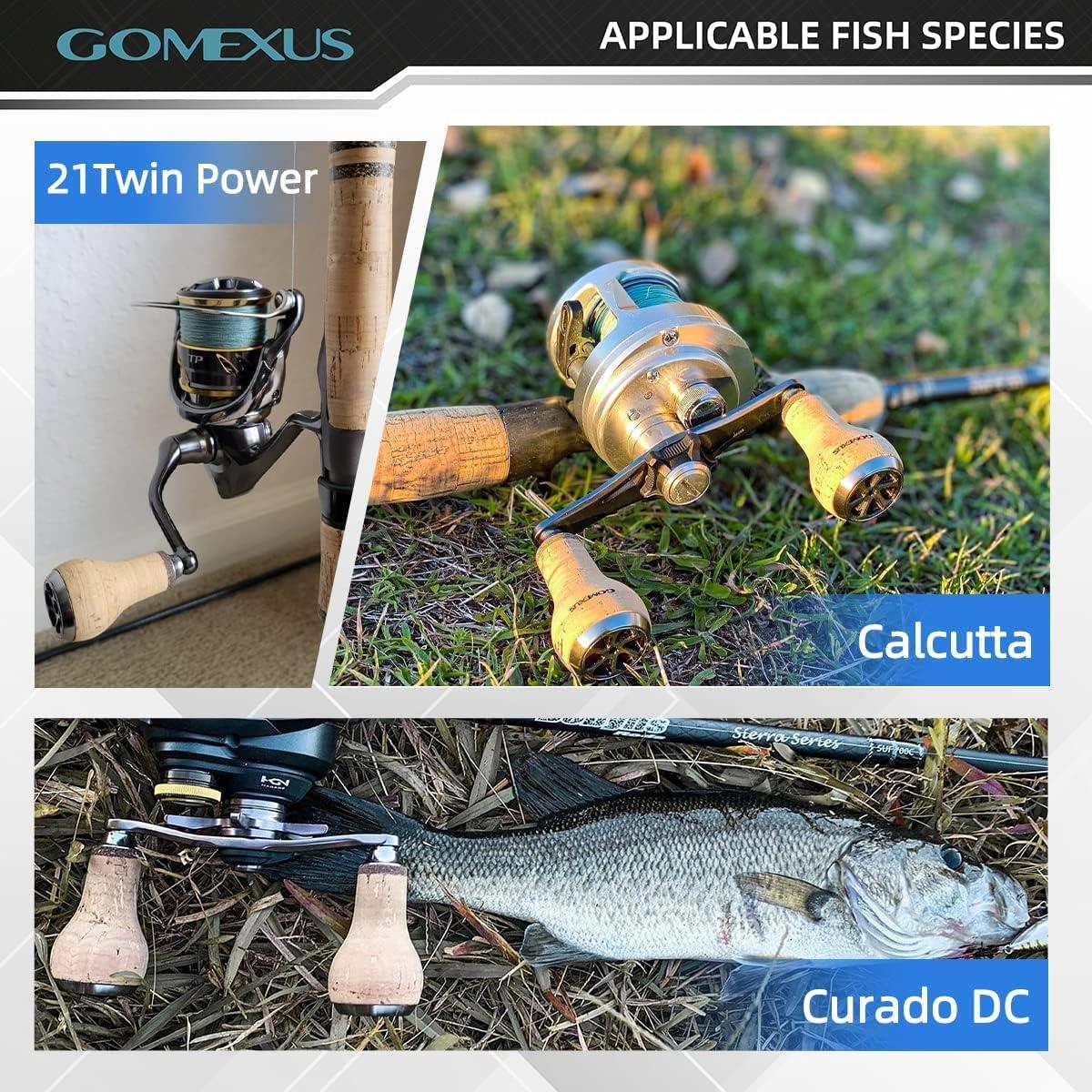 GOMEXUS 1 Piece Bass Fishing Cork Knob Compatible for Shimano