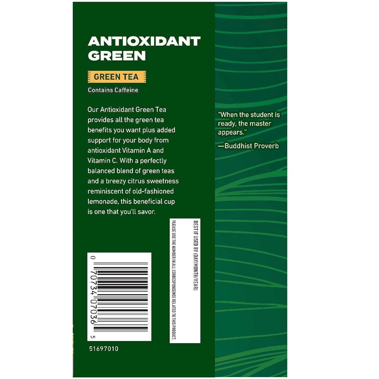 Celestial Seasonings Green Antioxidant Tea Contains Caffeine 20 Tea