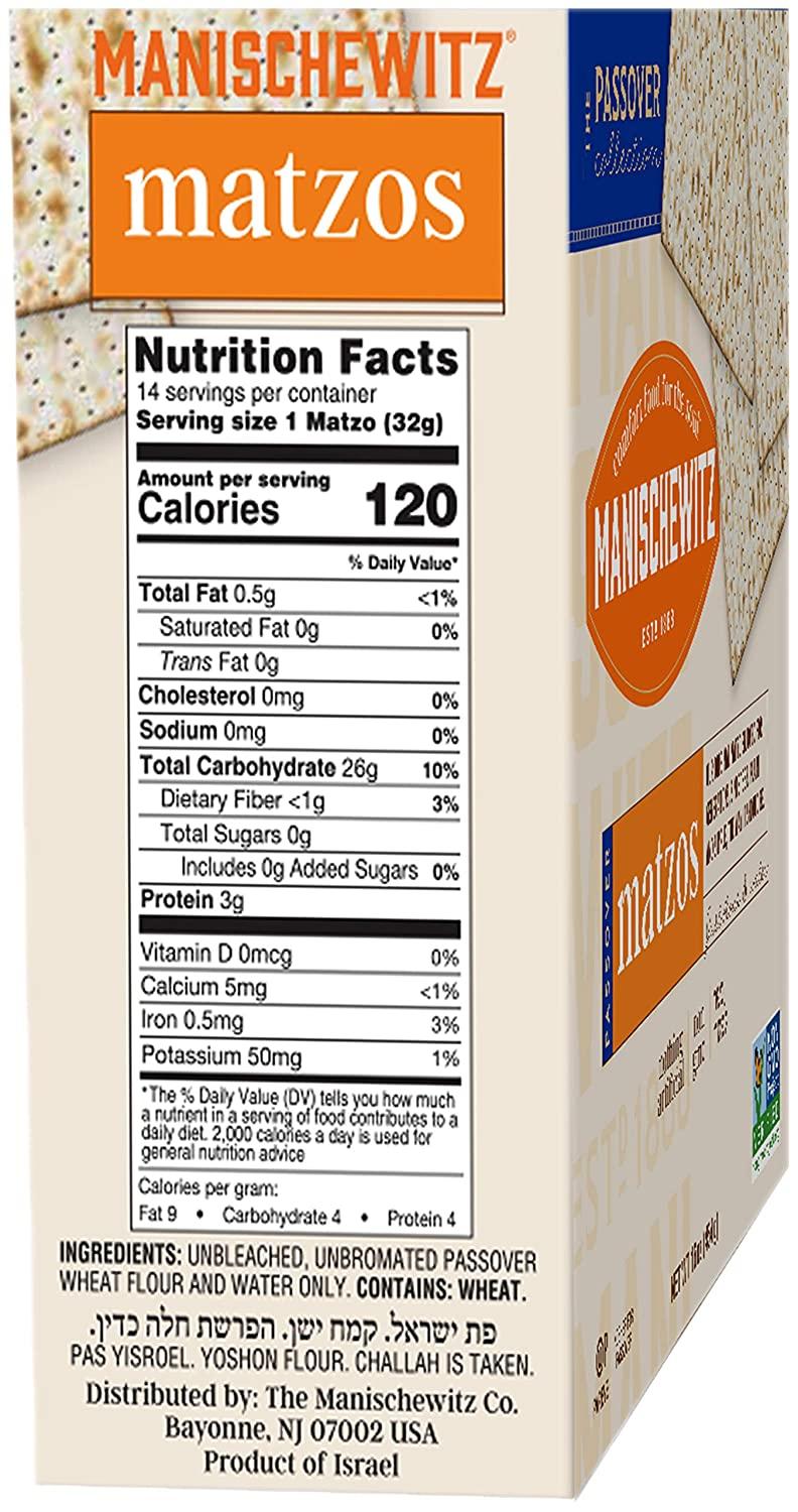 Manischewitz Passover Matzos Crackers, Fresh and Crispy Matzah. (2 Pack