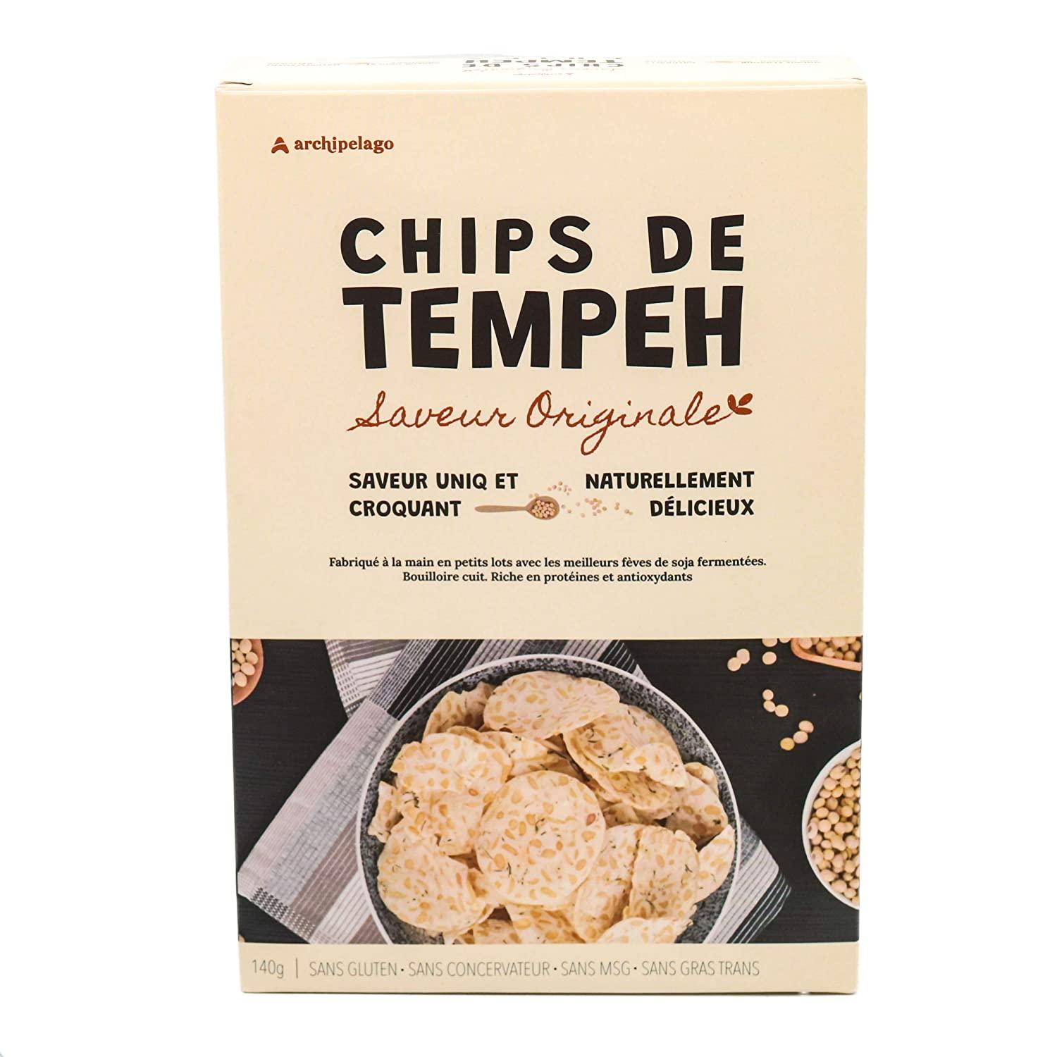 Archipelago Tempeh Chips Original 140g Healthy Chips NoMSG