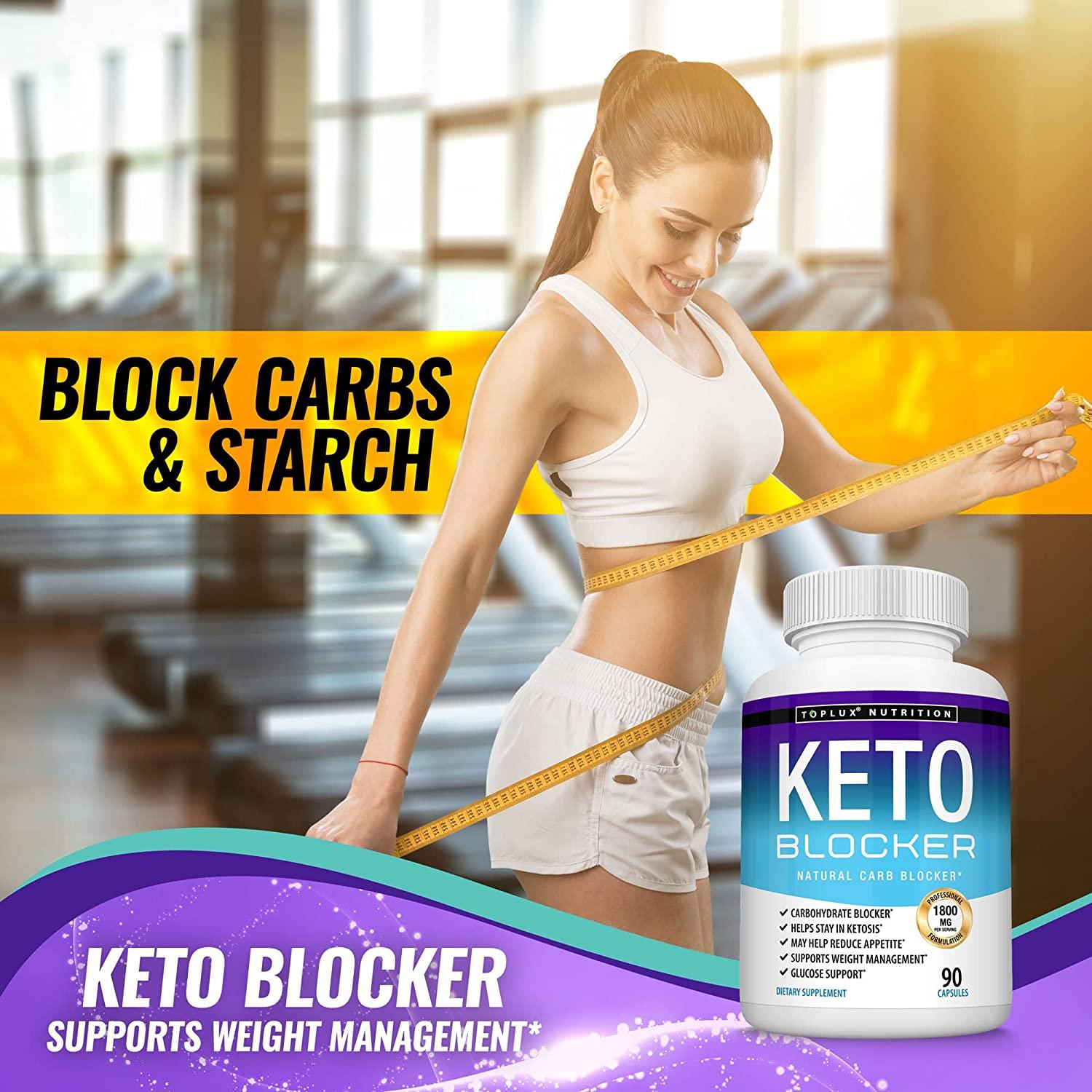 Keto Blocker Pills White Kidney Bean Extract 1800 mg Natural Ketosis