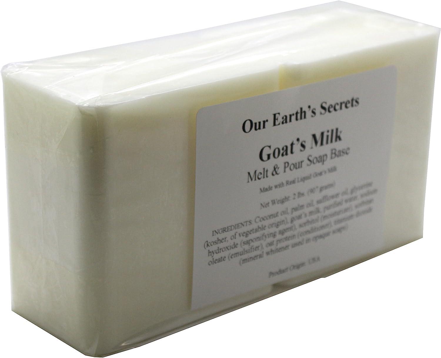 Organic Goats Milk Melt and Pour Soap Base 2lbs Gentle and Nourishing