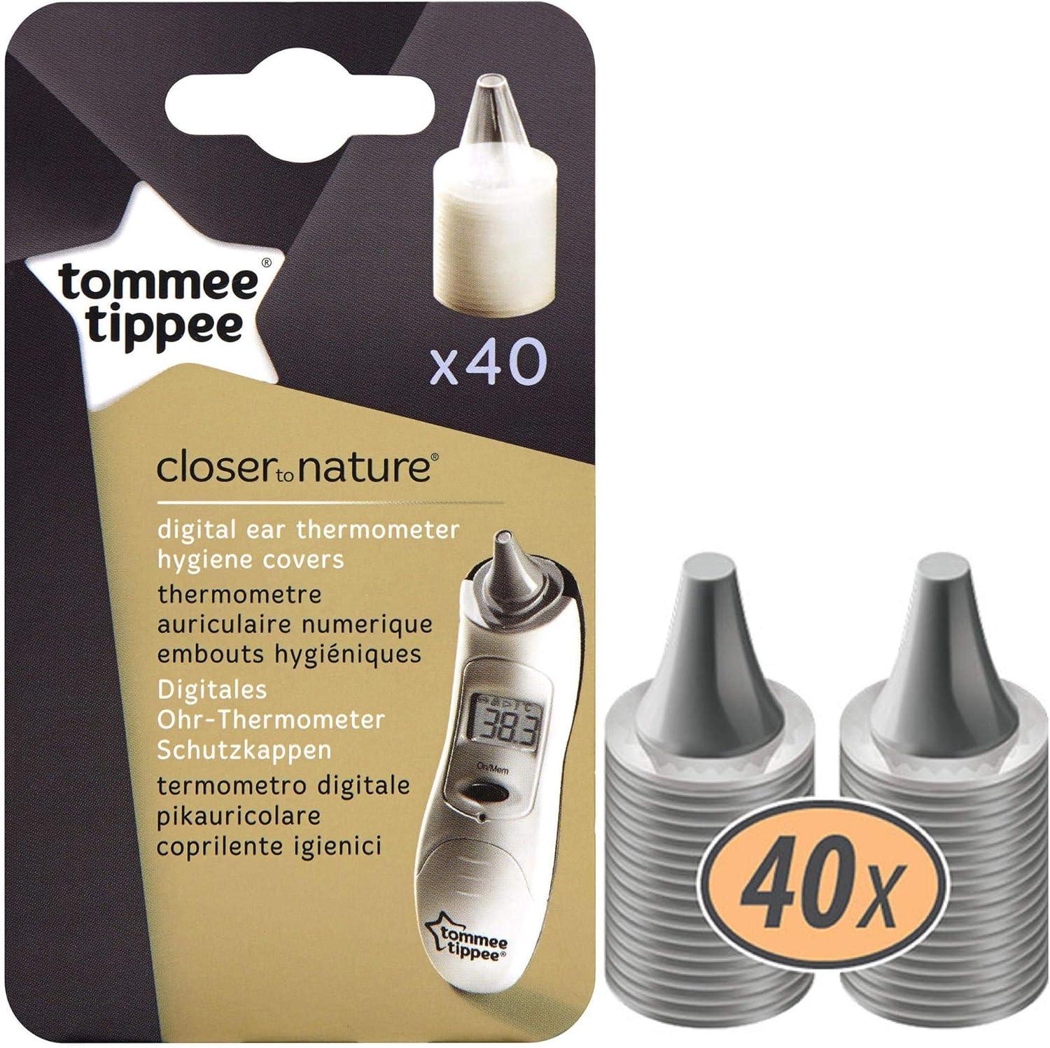 Tommee Tippee Closer to Nature Digital Ear Thermometer Hygiene Covers x40