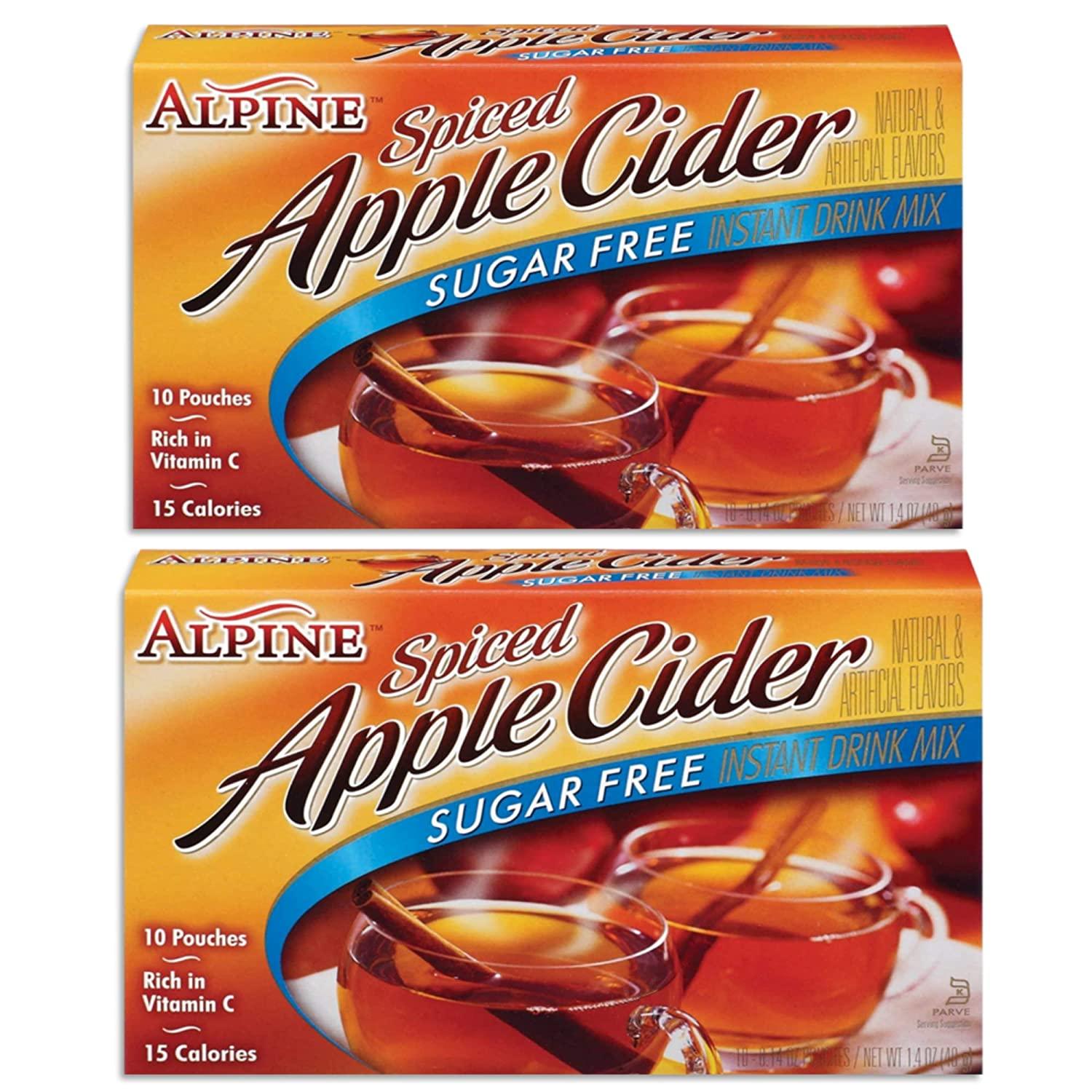 Alpine Spiced Apple Cider Sugar Free Mix Bundle with BELLATAVO Fridge