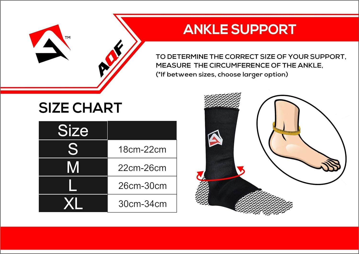 AQF MMA Ankle Support Muay Thai Foot Brace Guard Kick Boxing