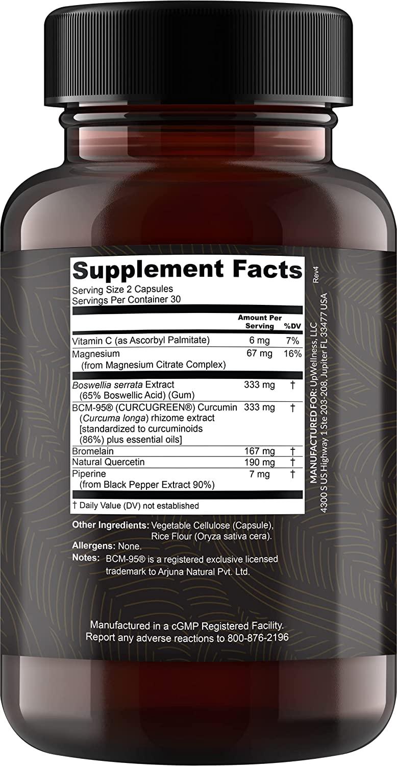 UpWellness Golden Revive+ Joint Pain Relief with Quercetin, Magnesium