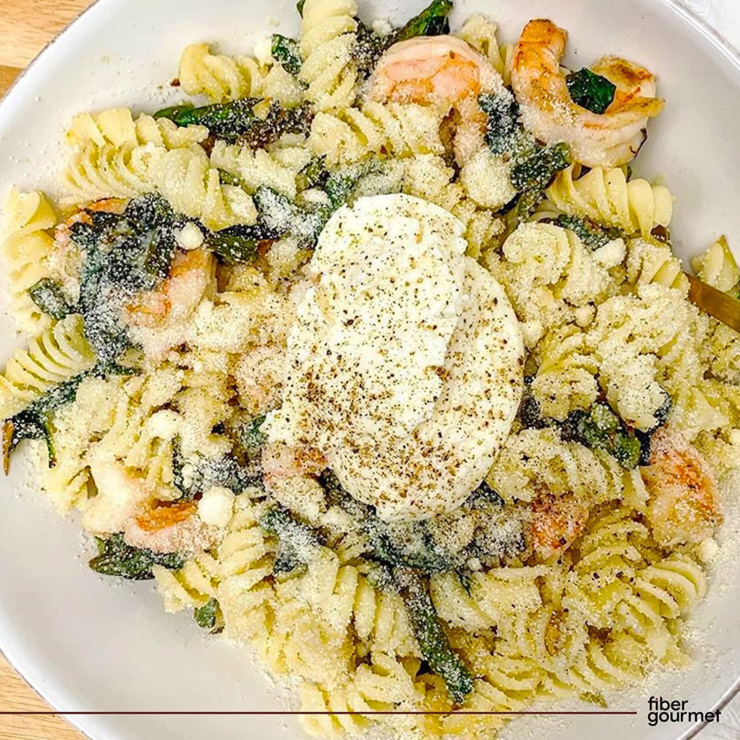 Fiber Gourmet Light Rotini Pasta, Low Calorie & FiberRich Pasta, Made