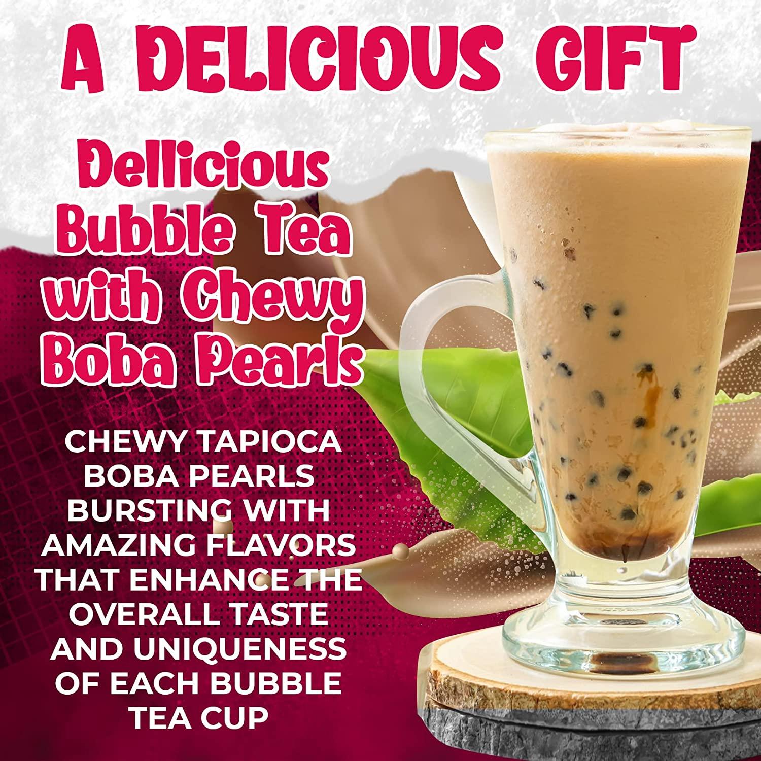 Taro Latte Boba Tea Kit Gift Set (2 Pack)