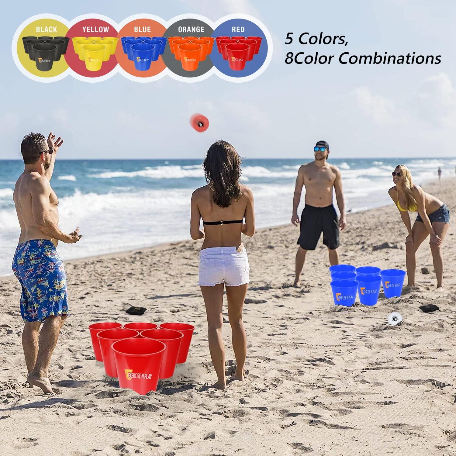 EP EXERCISE N PLAY Backyards Pong Games Giant Yard Pong Bucket Yard